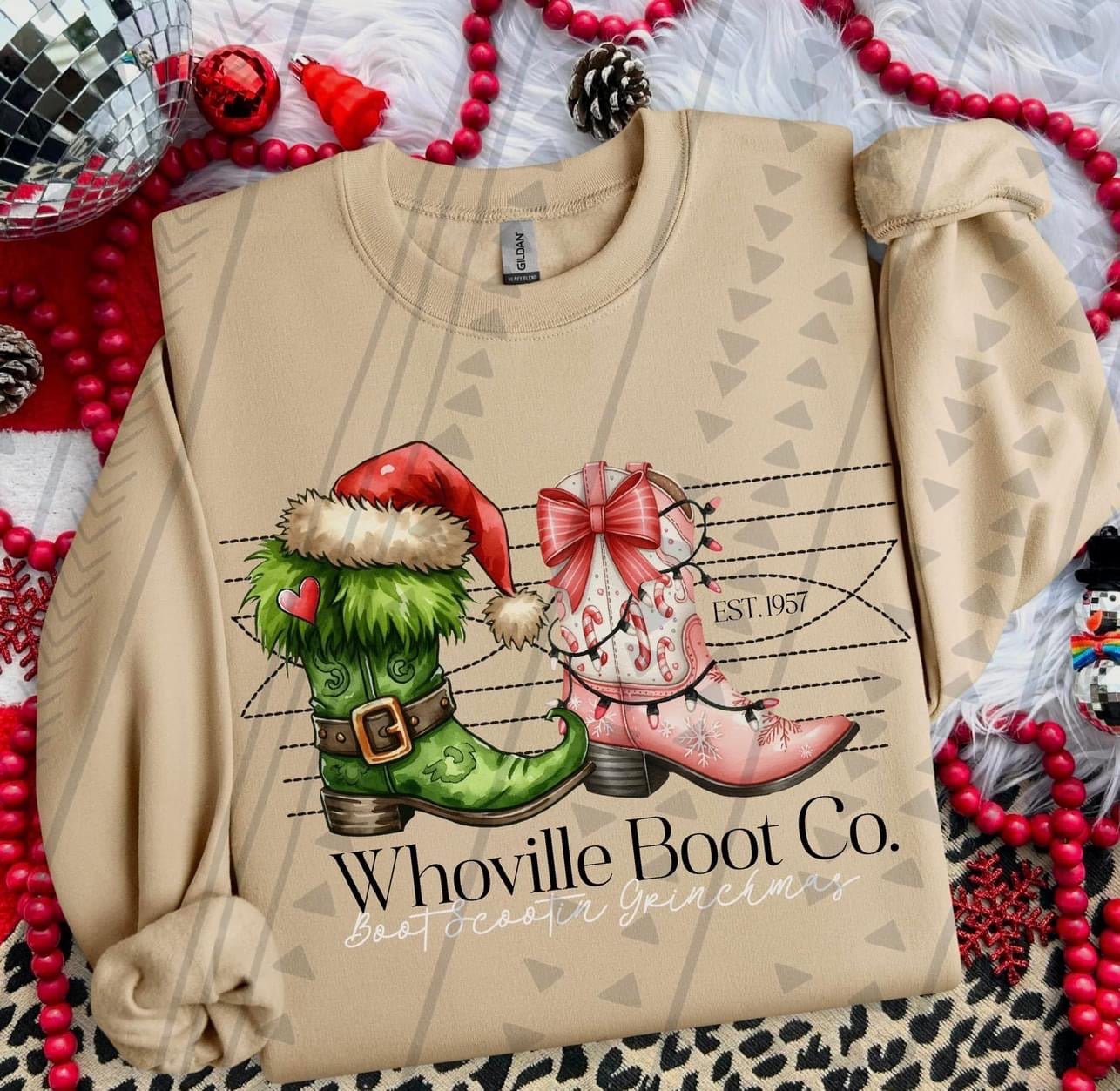 Boot Stitch Whoville Boot Co DTF Transfer