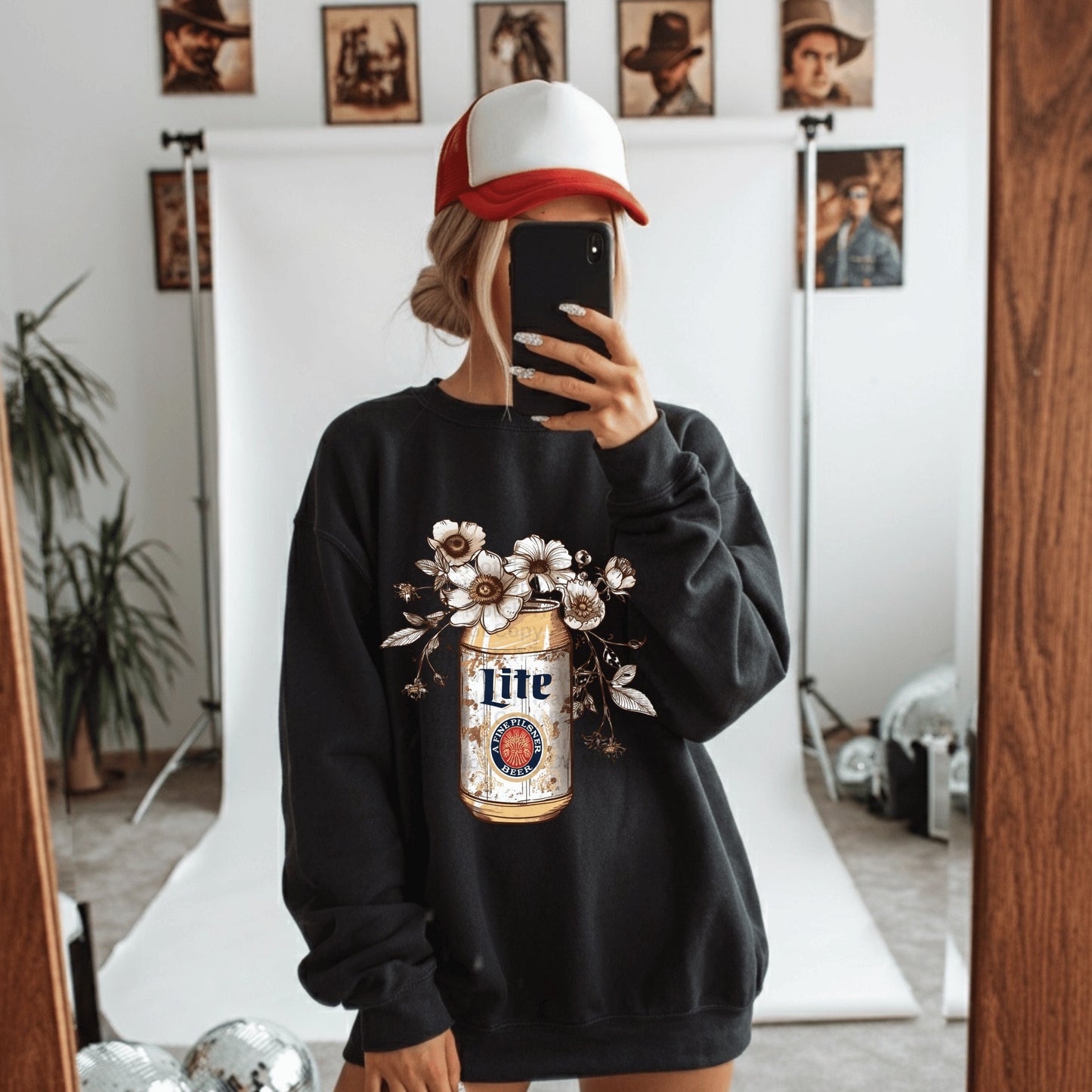 Floral Beer 5 DTF Transfer