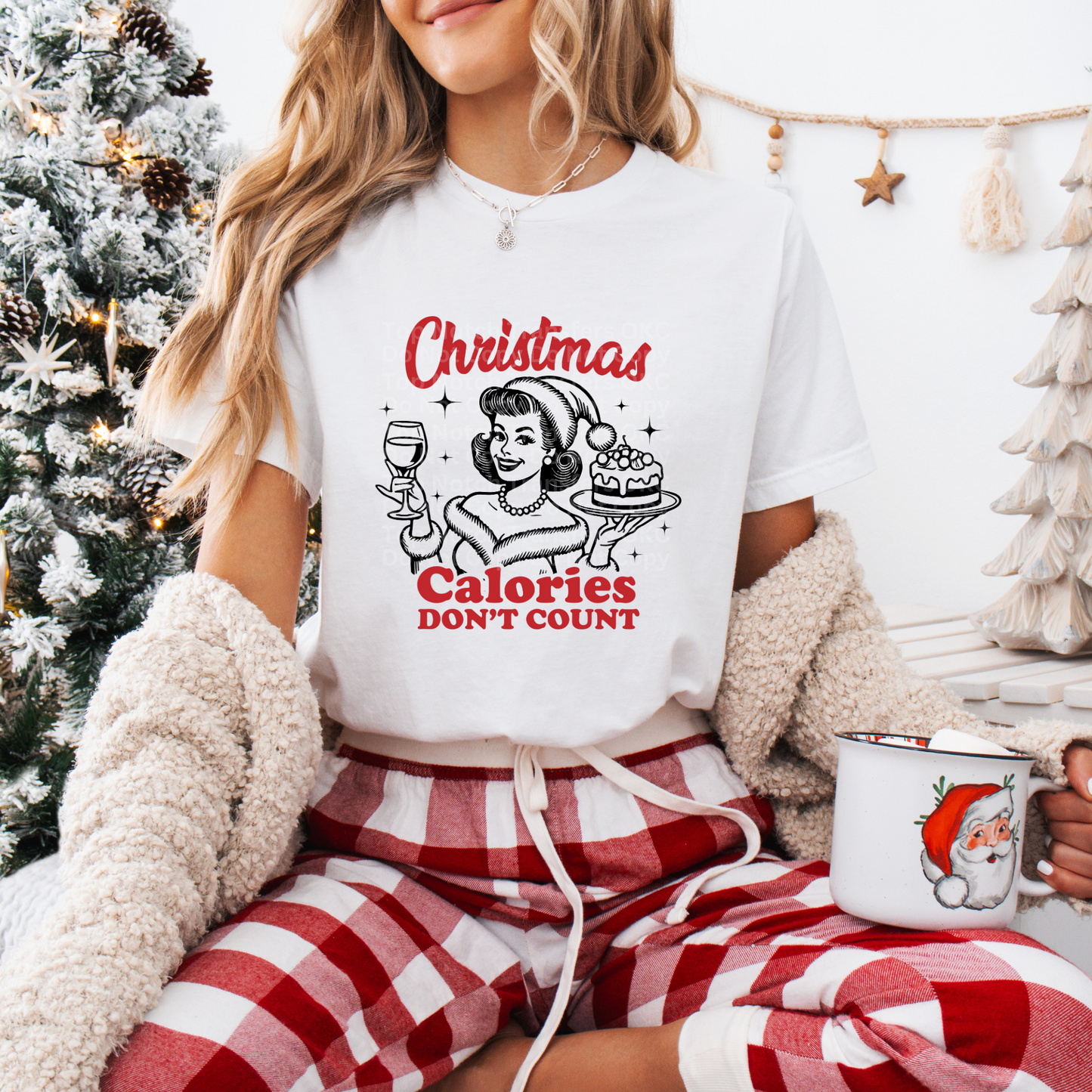 Christmas Calories Don't Count 1 - Retro DTF Transfer