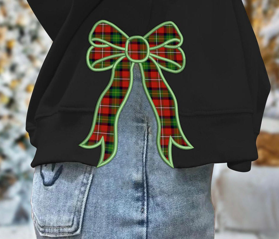 Plaid Bow Side Slit DTF Transfer
