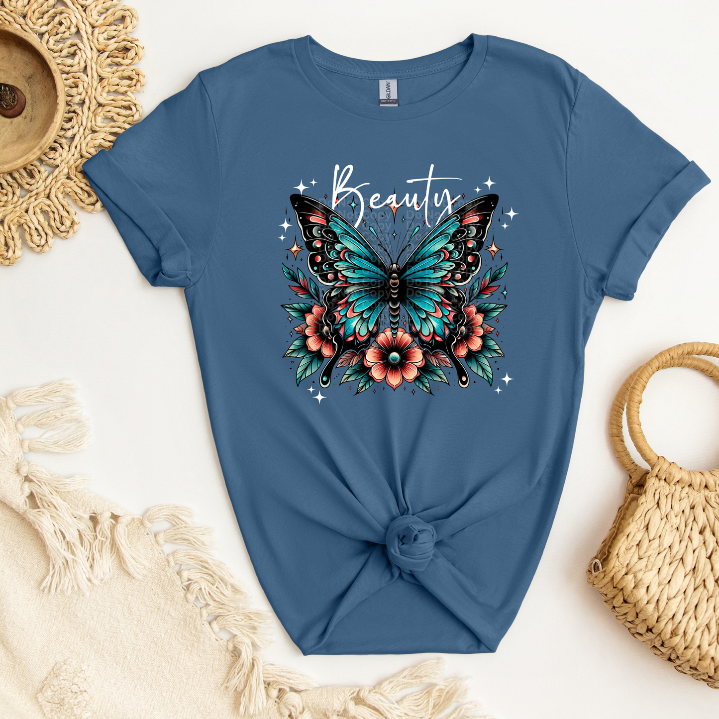 Beauty Tattoo Butterfly DTF Transfer