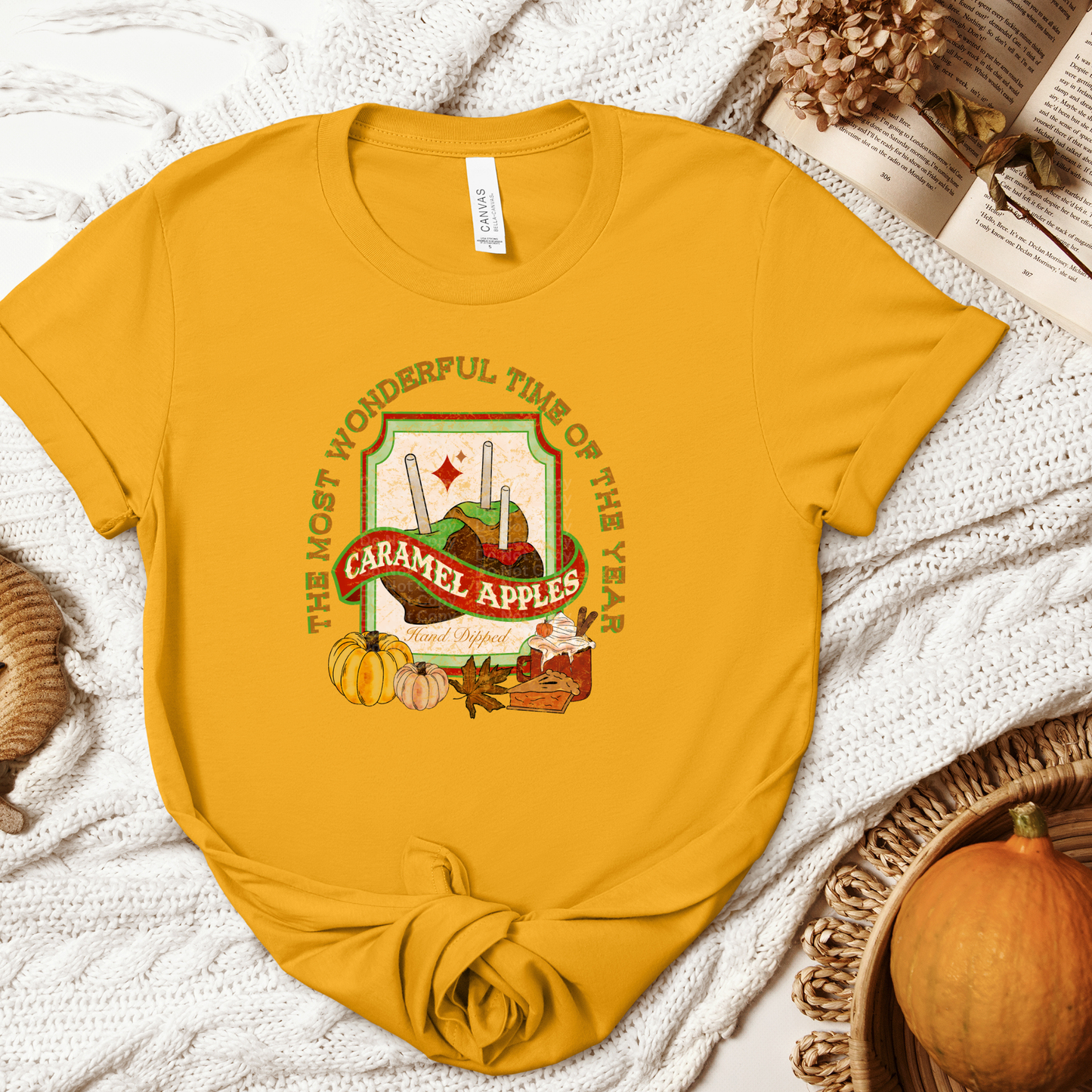 Caramel Apples DTF Transfer