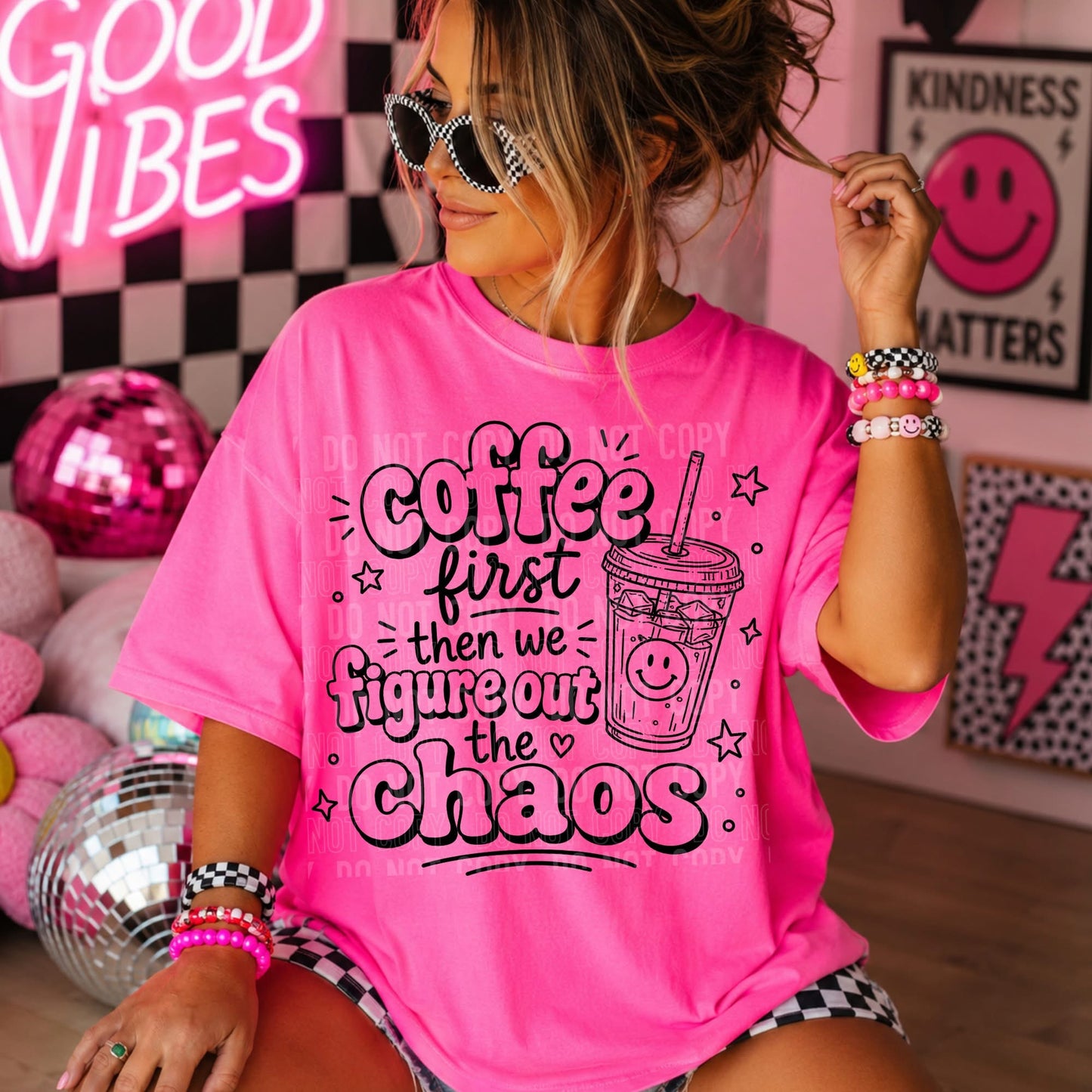 Coffee First Then We Figure Out The Chaos DTF Transfer