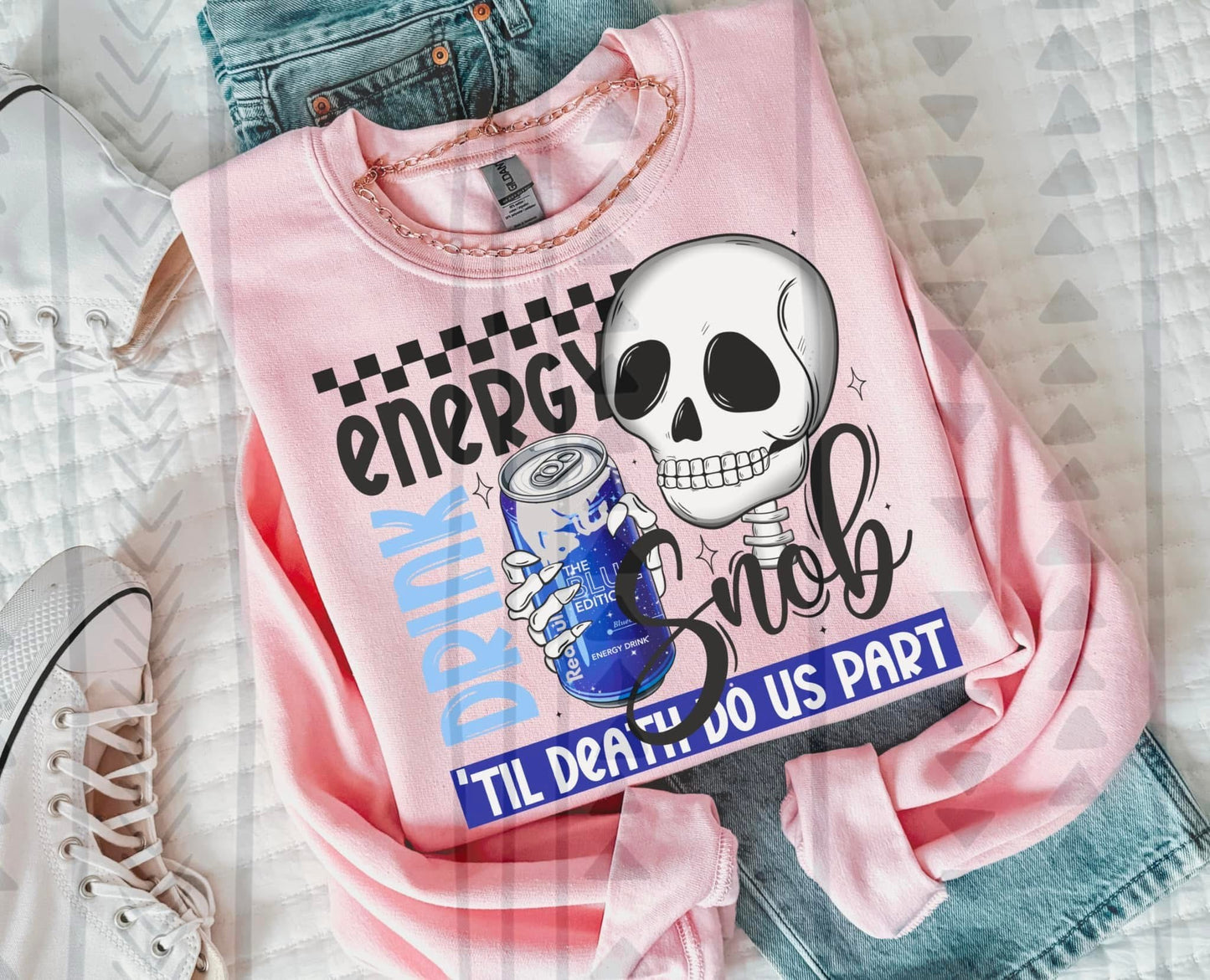 Energy Drink Snob RB Blue Edition DTF Transfer