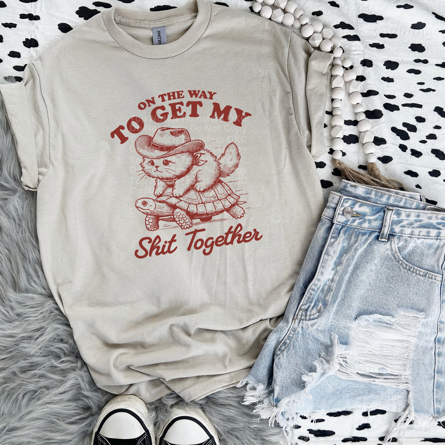 On The Way to Get My Shit Together (Red) DTF Transfer