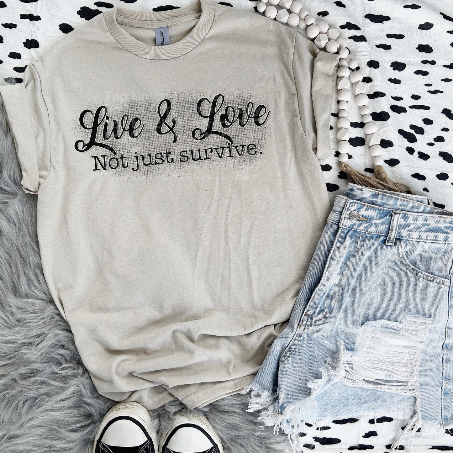 Live & Love (Blk) DTF Transfer
