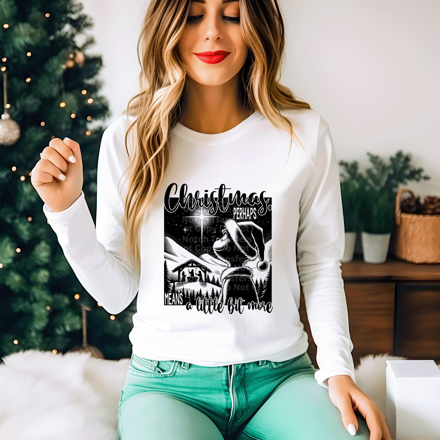 Christmas Gr!nch & Nativity DTF Transfer