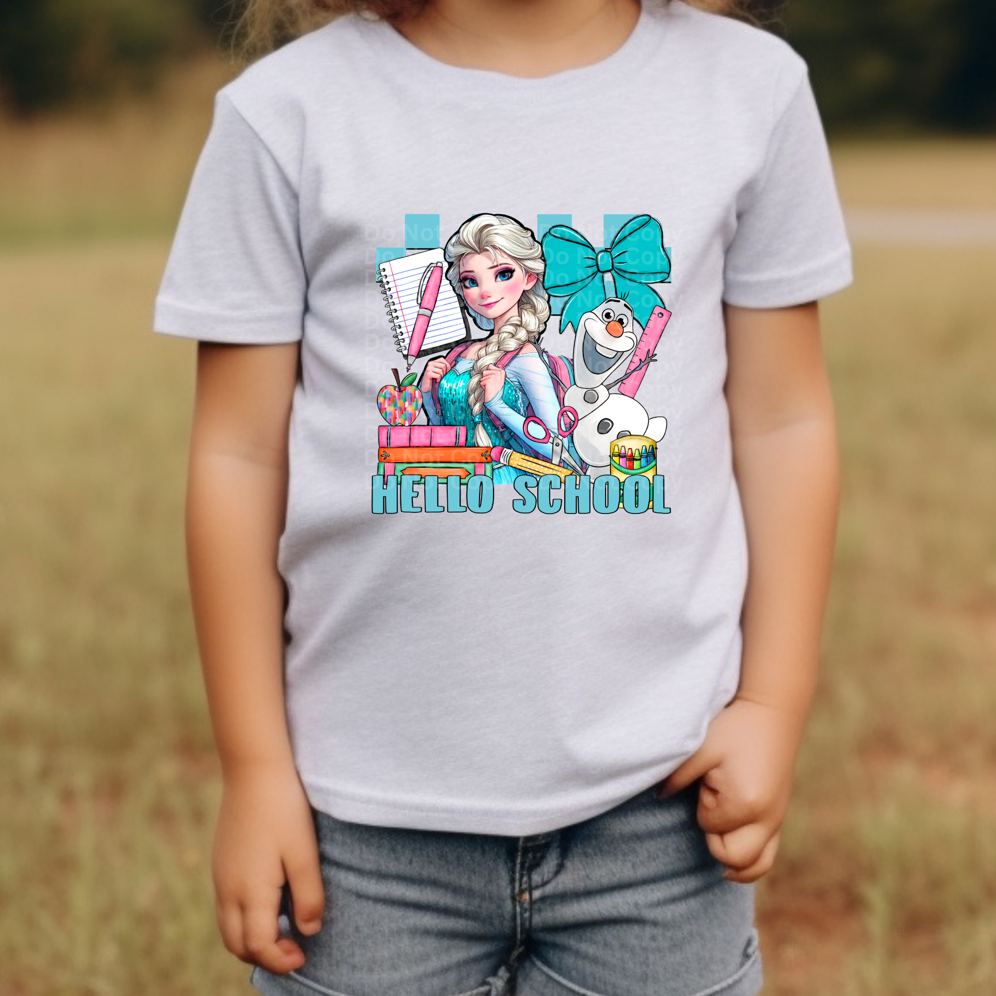 Hello School Snowman DTF Transfer – Top Notch Transfers OKC