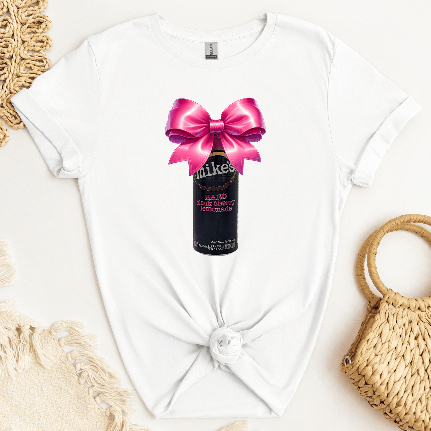 Mikes Pink Bow DTF Transfer