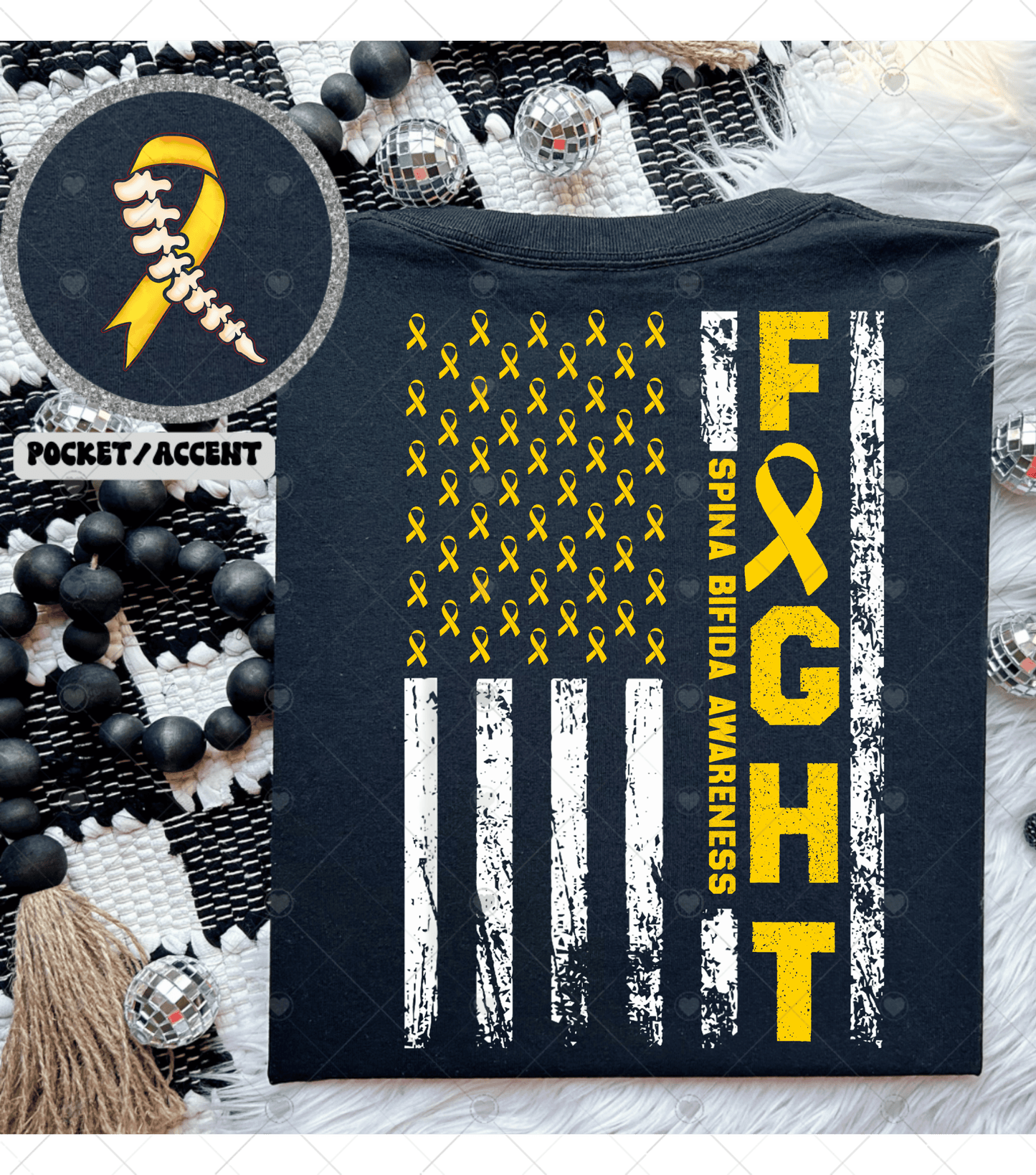 FIGHT Spina Bifida Awareness DTF Transfer