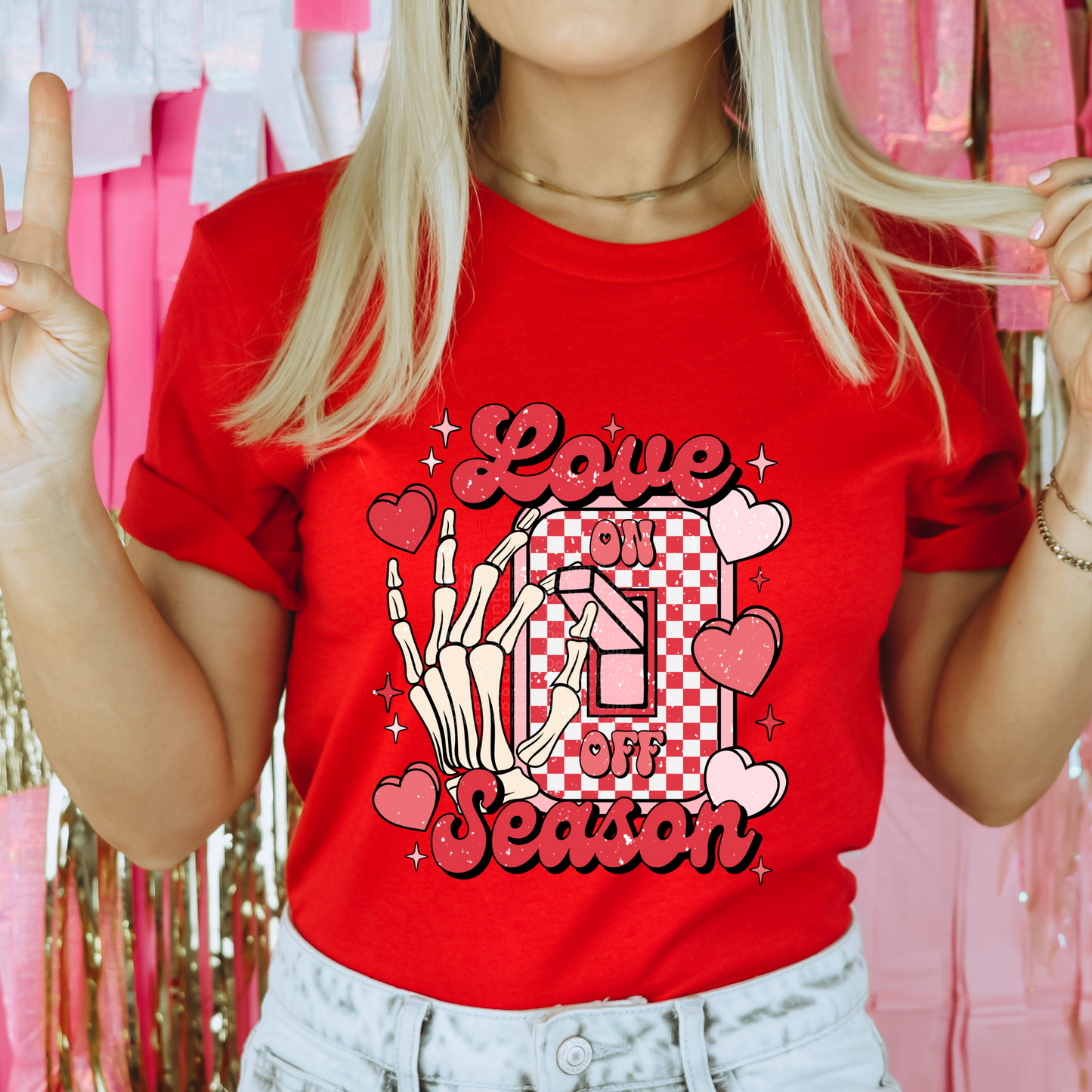 Love Season on/off switch DTF Transfer