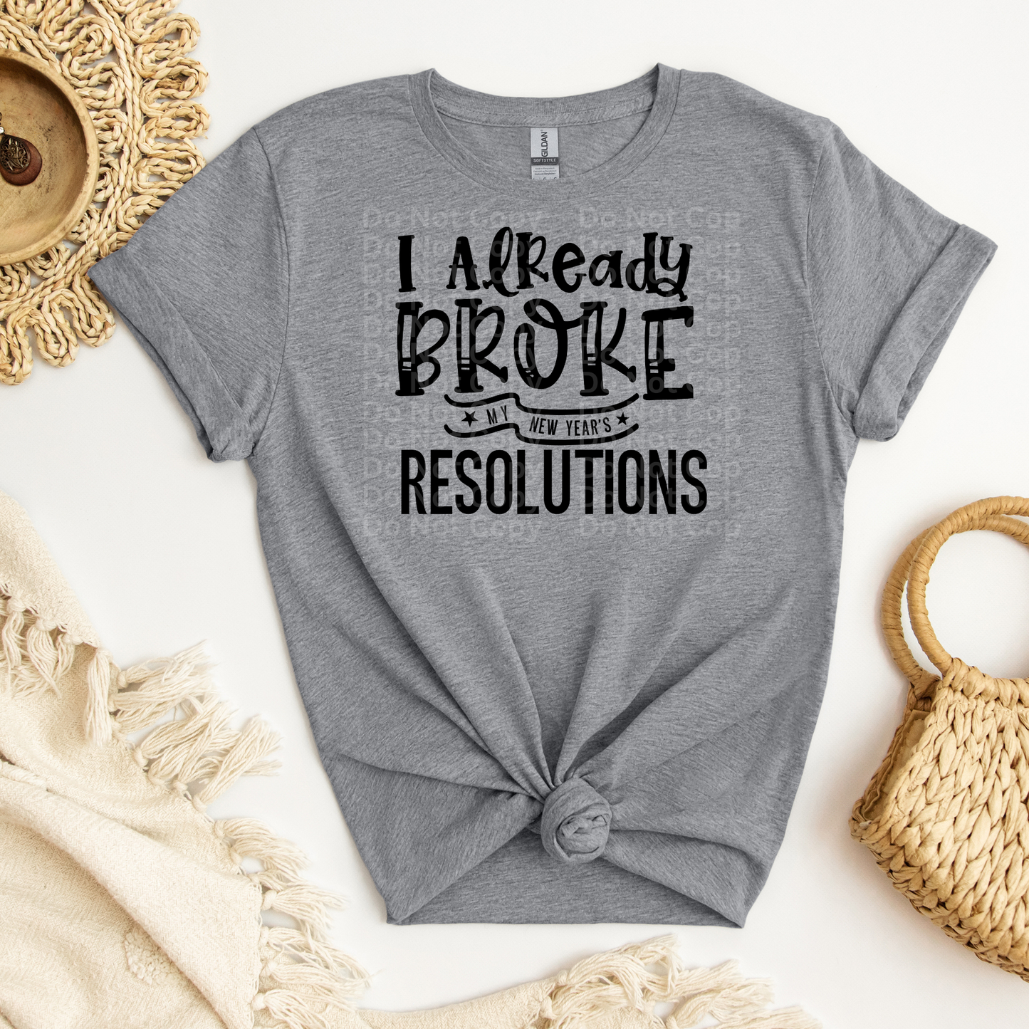 I already broke my New Years Resolutions DTF Transfer