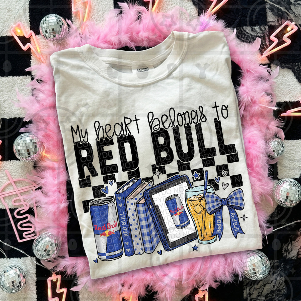 My Heart Belongs To Redbull DTF Transfer
