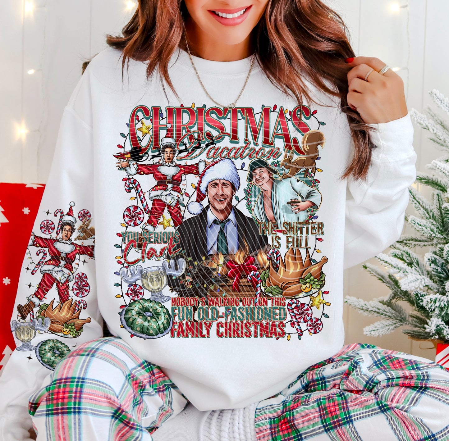 Clark Christmas Vacation *Optional long sleeve design* DTF Transfer