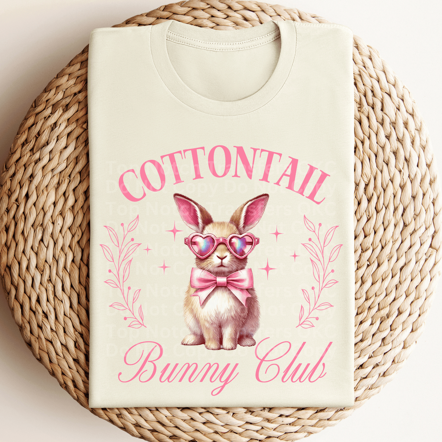 Cotton Tail Bunny Club DTF Transfer