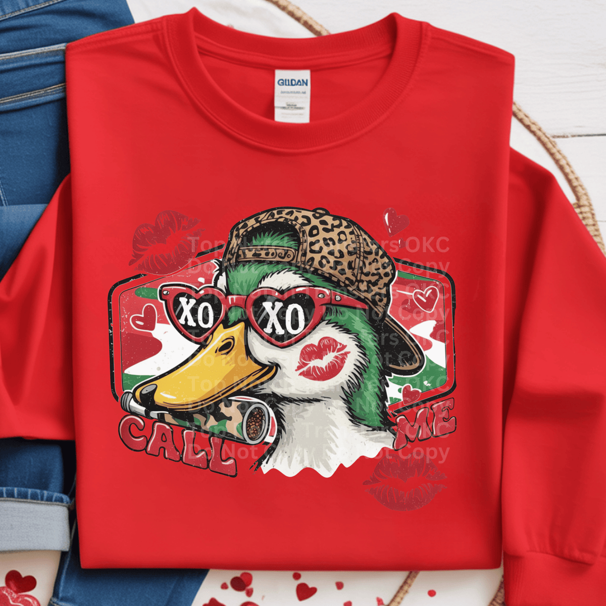 Duck w/ XOXO Glasses DTF Transfer