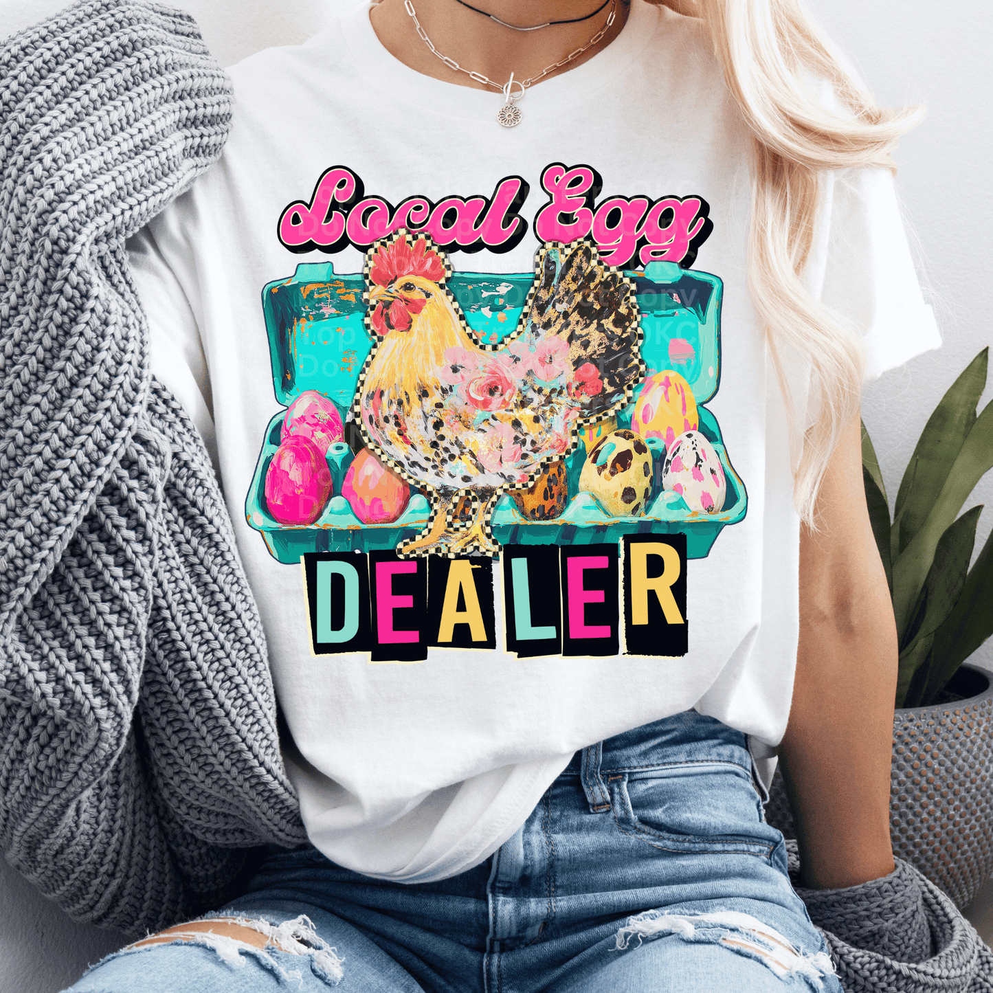 Local Egg Dealer DTF Transfer