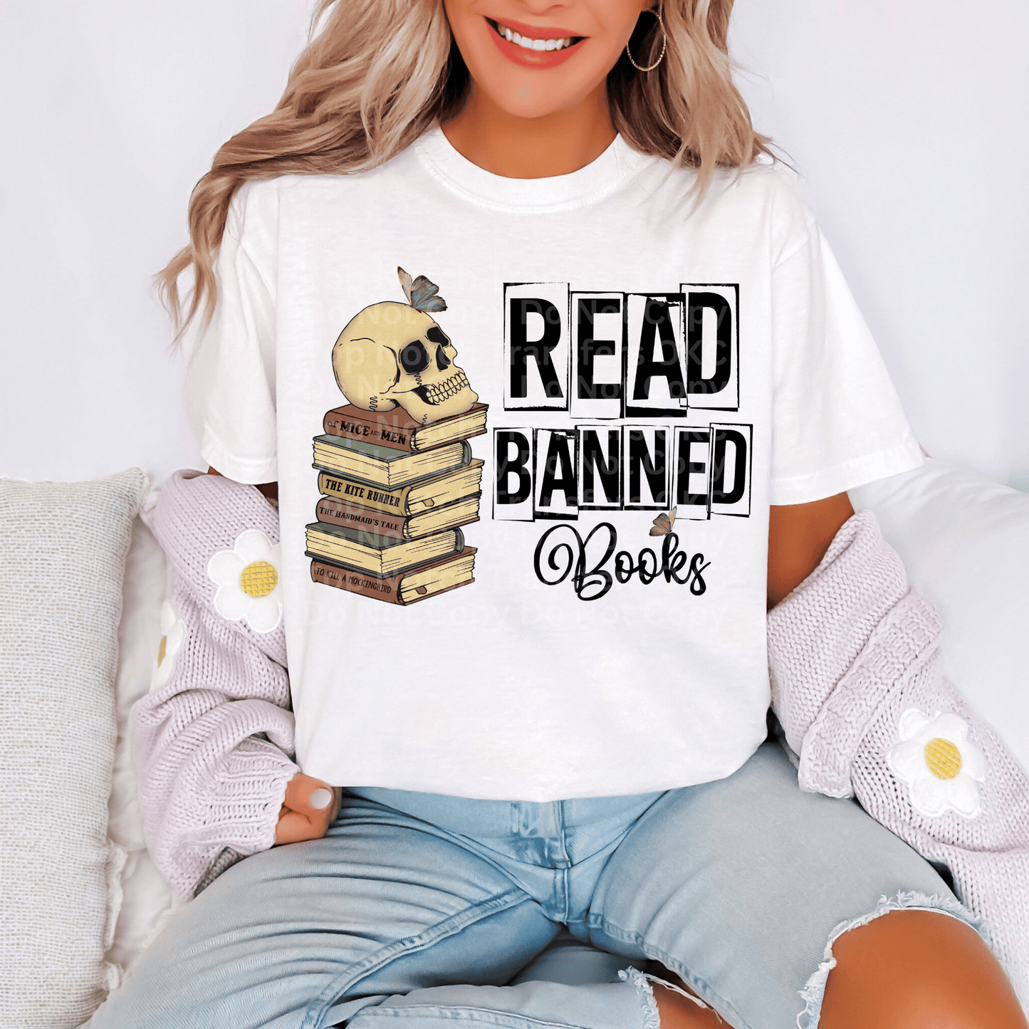 Read Banned Books DTF Transfer