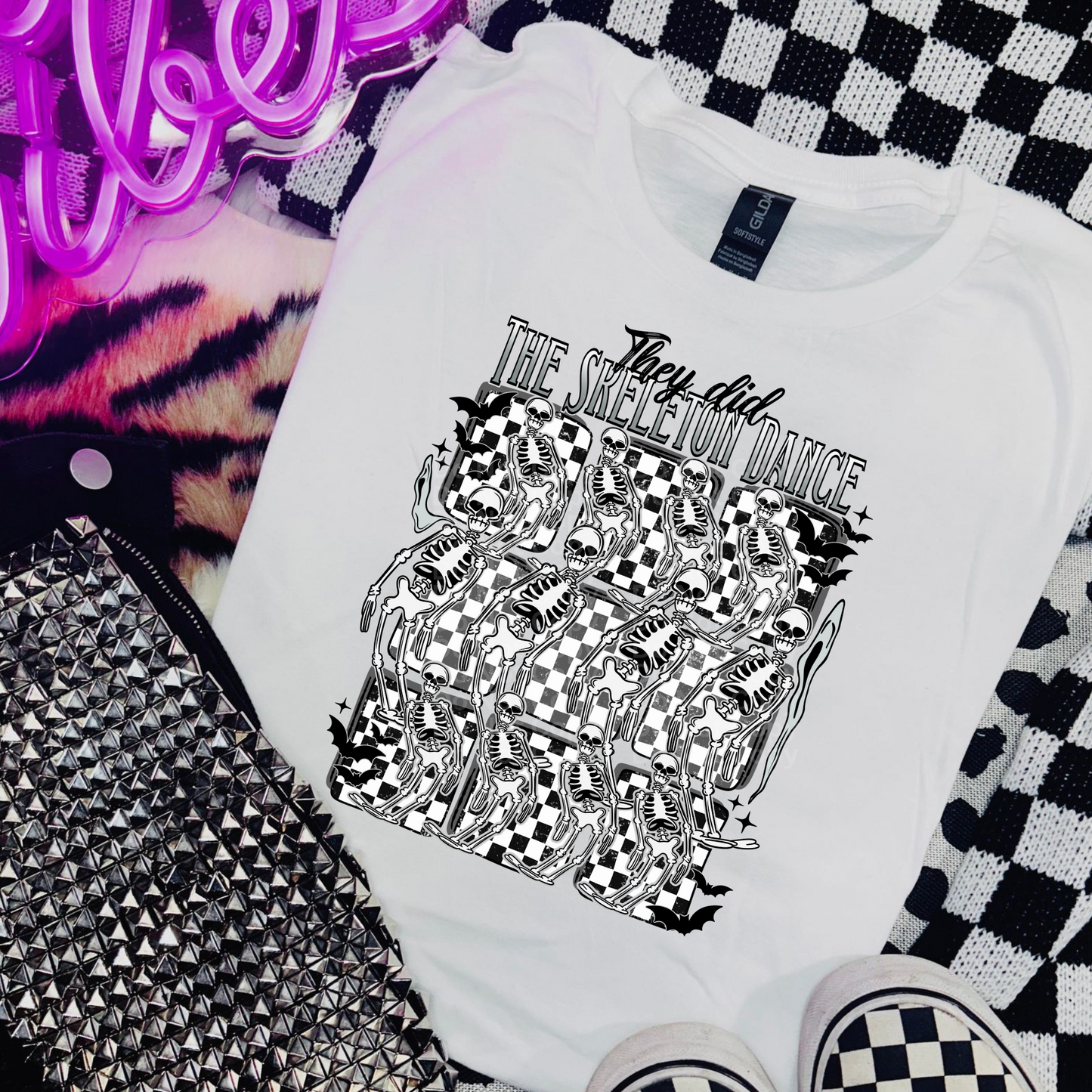 The Skeleton Dance DTF Transfer