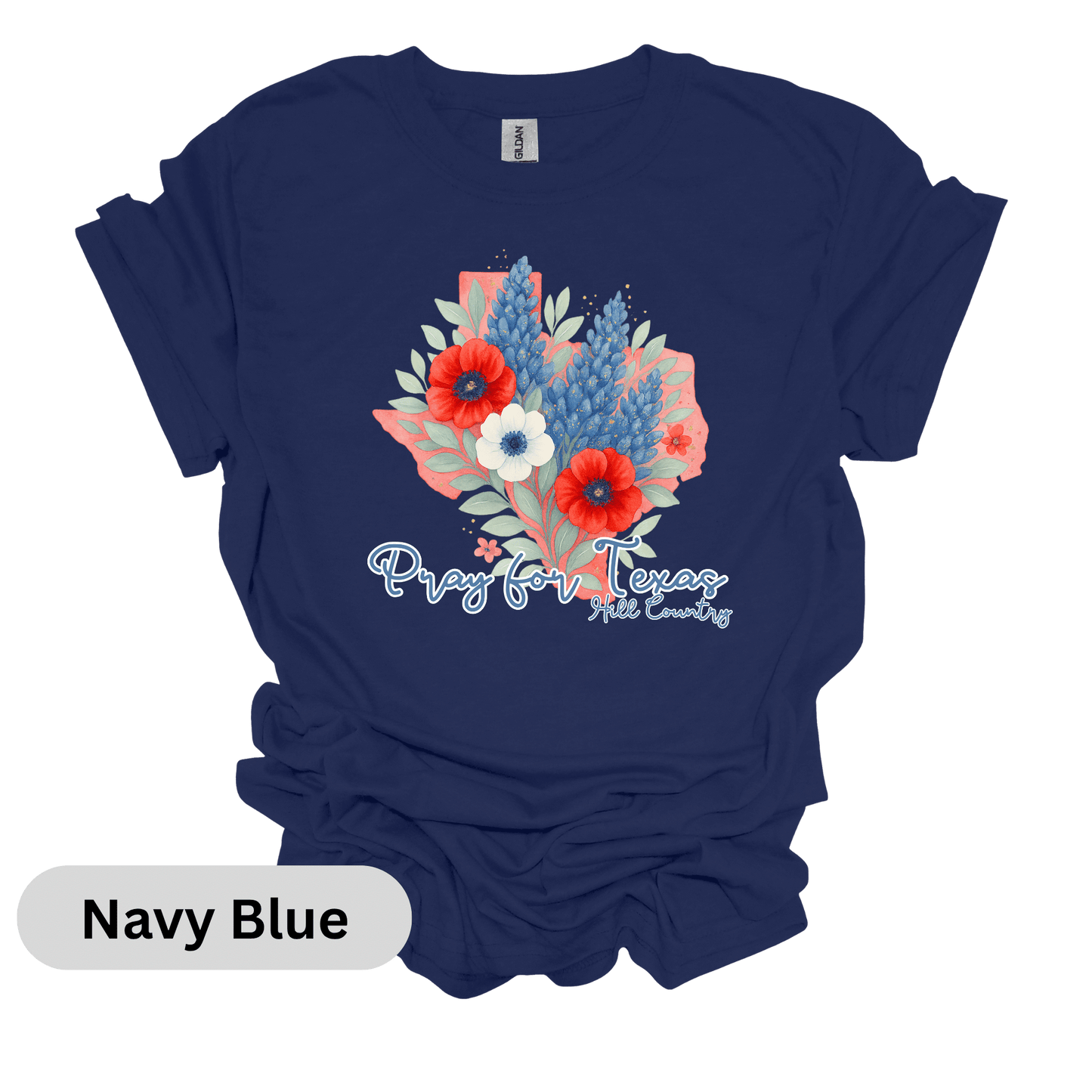 Pray for Texas Bluebonnets T-Shirt