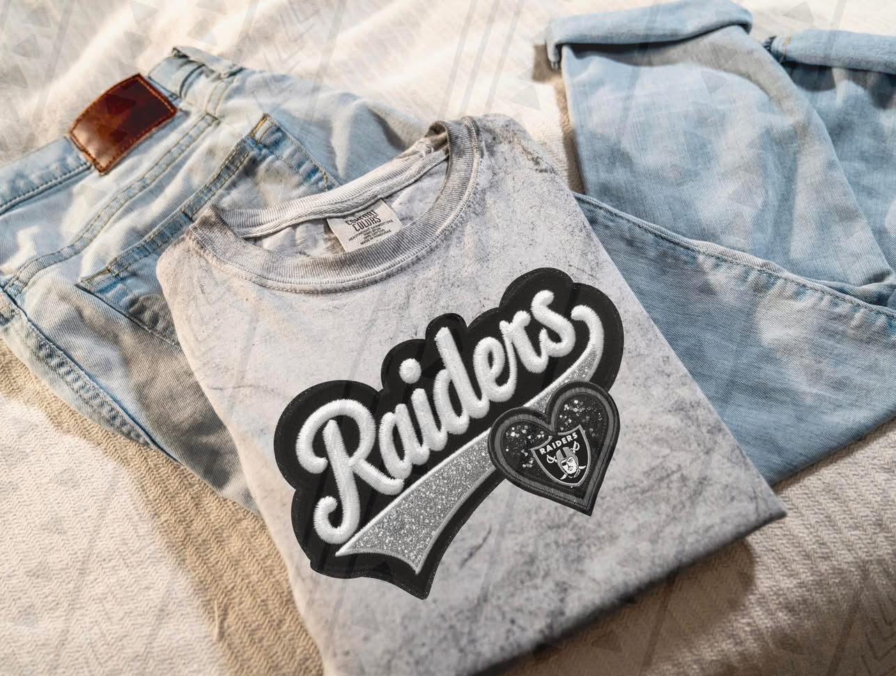 Faux Embroidery_Raiders DTF Transfer