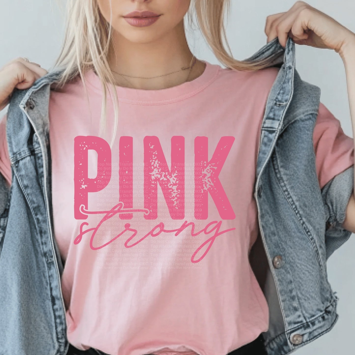 Pink Strong DTF Transfer