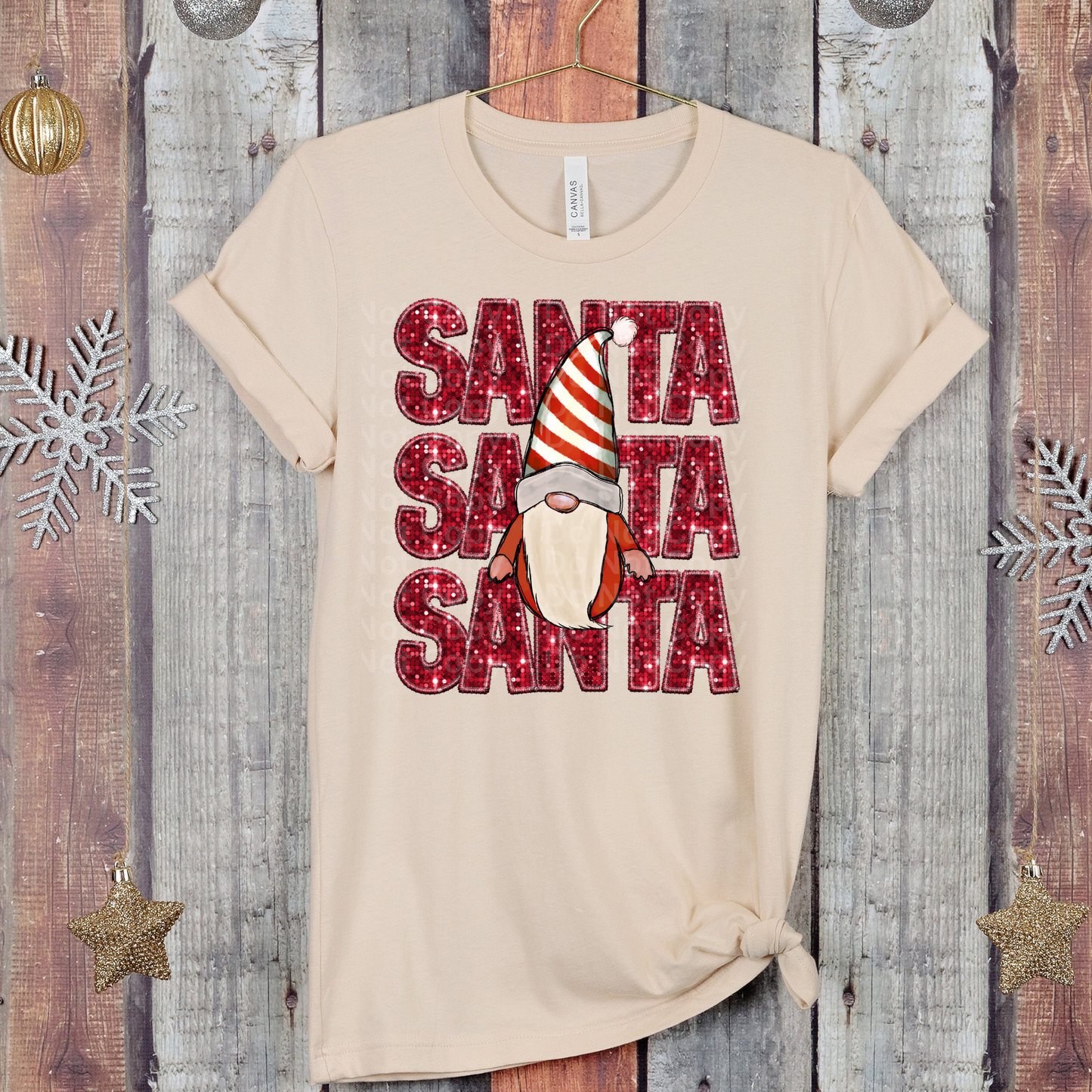 Santa Gnome DTF Transfer