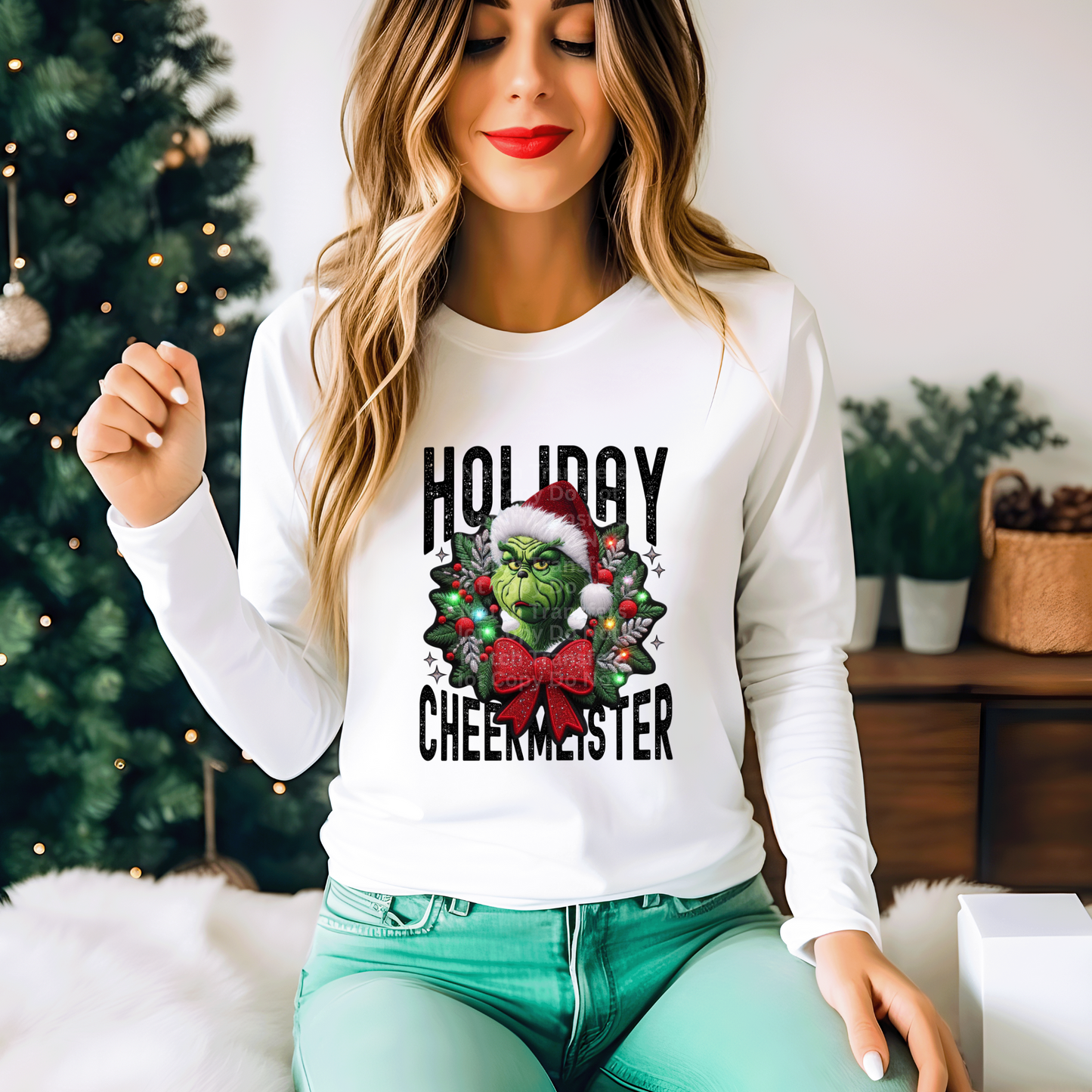 Holiday Cheer Meister Gr!nch (Black) DTF Transfer
