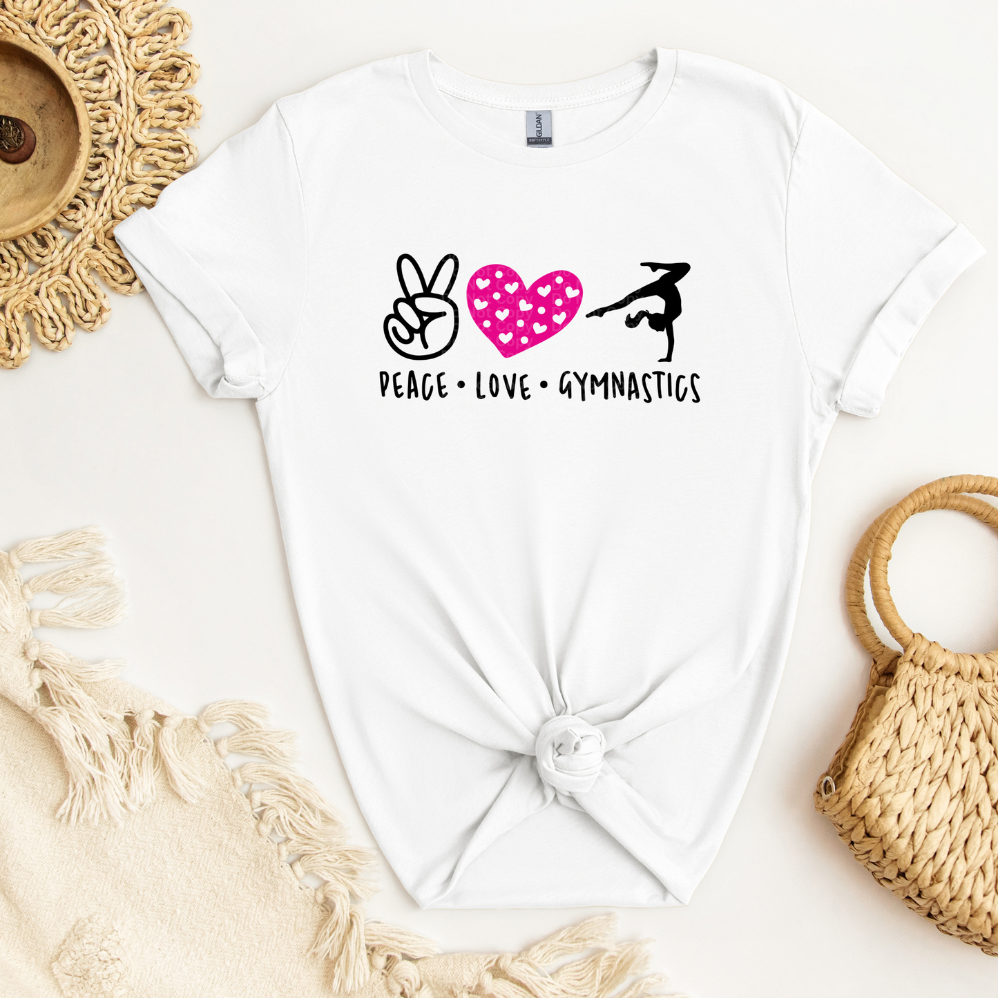 Peace Love Gymnastics DTF Transfer