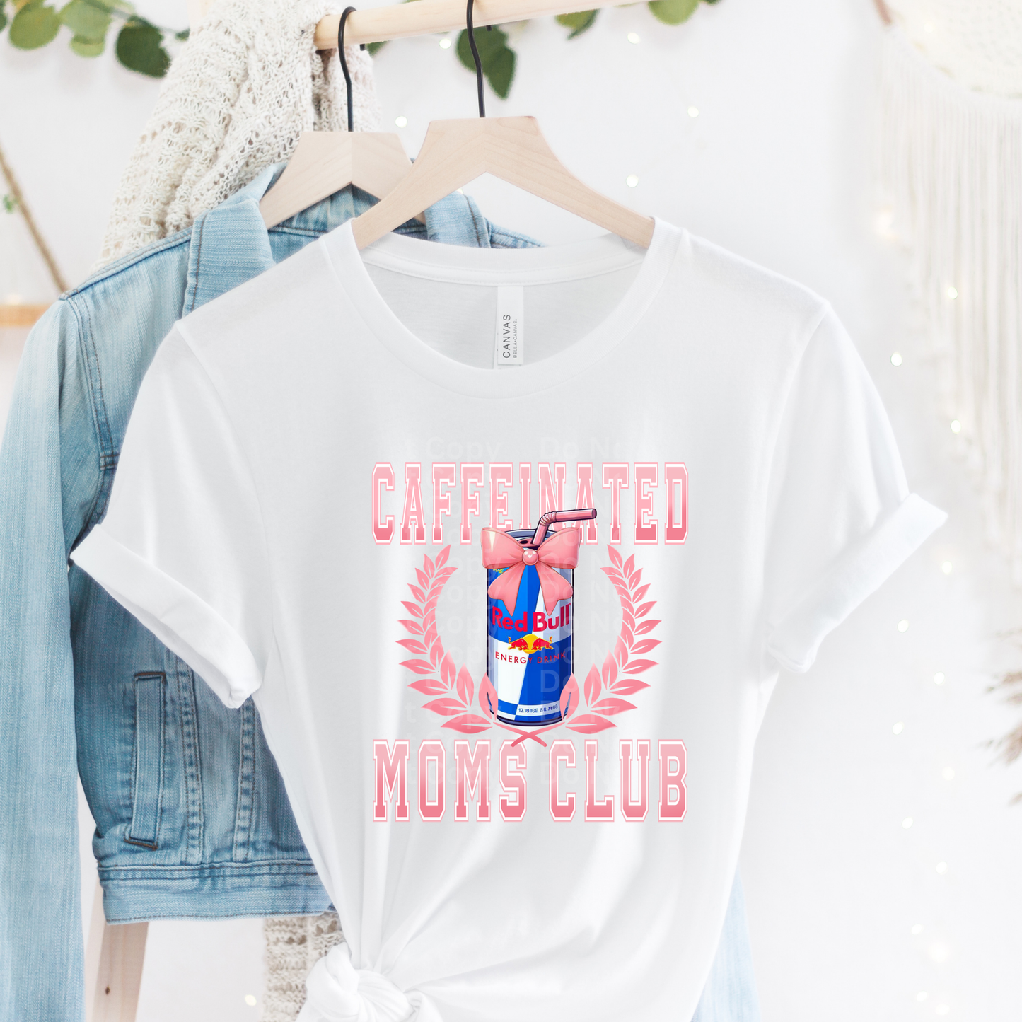 Caffeinated Moms Club Energy Bull DTF Transfer