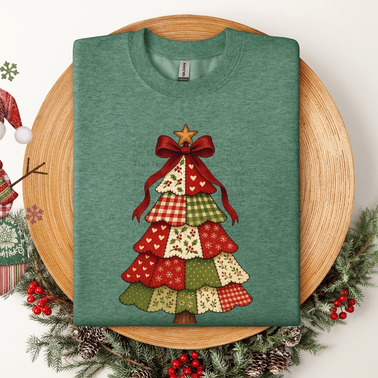 RTS Patchwork Christmas Tree ADULT DTF Transfer