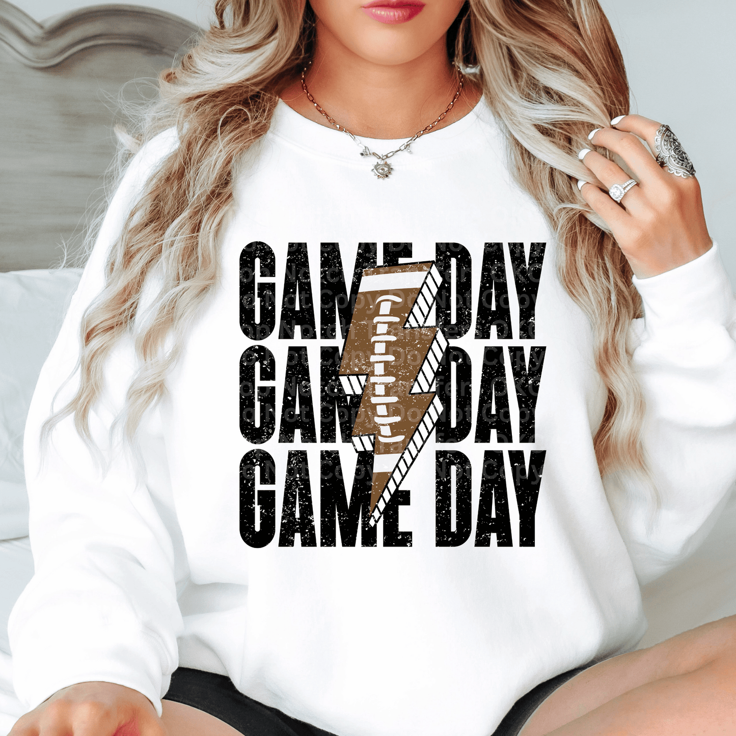 Game Day Football Bolt DTF Transfer