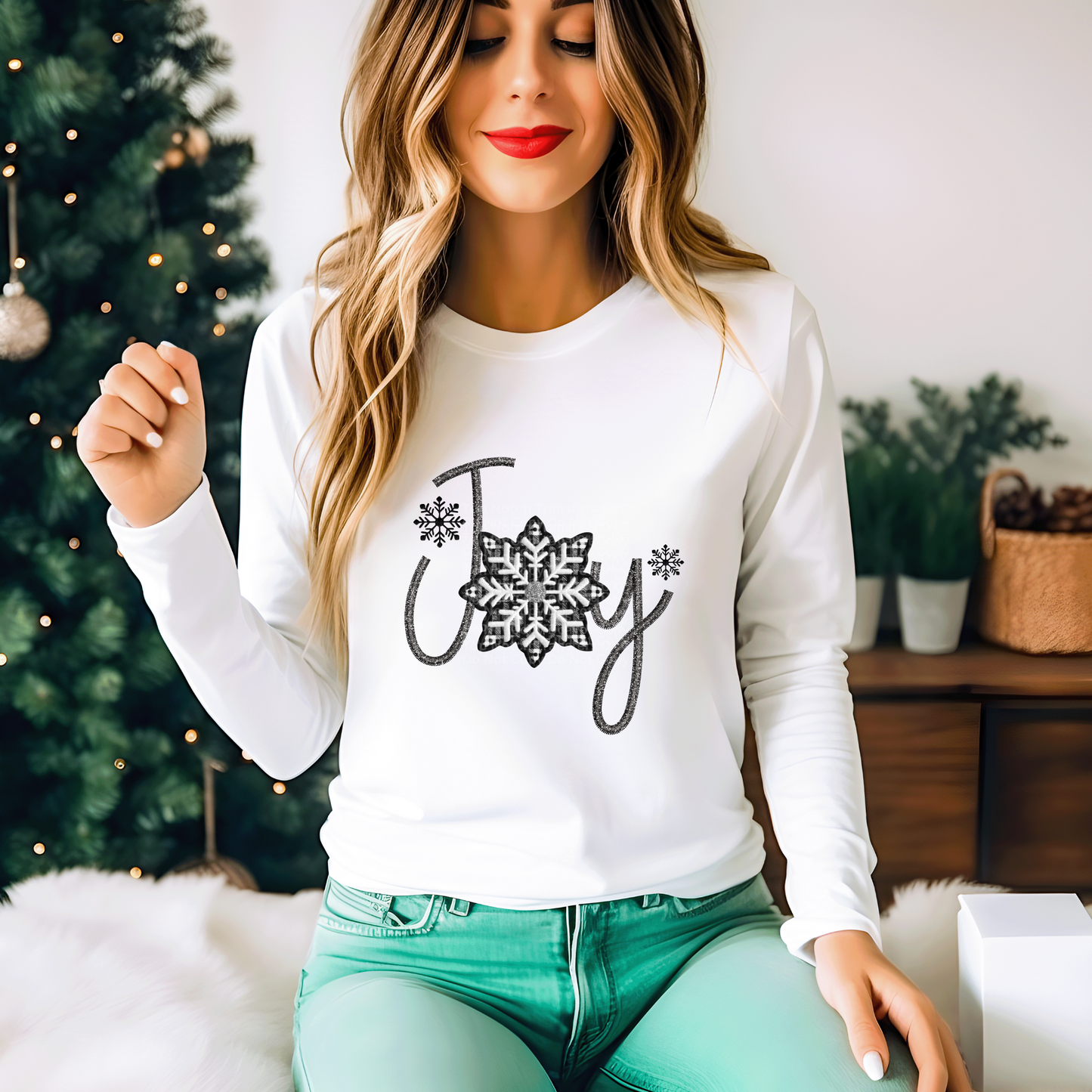 Snowflake Joy DTF Transfer