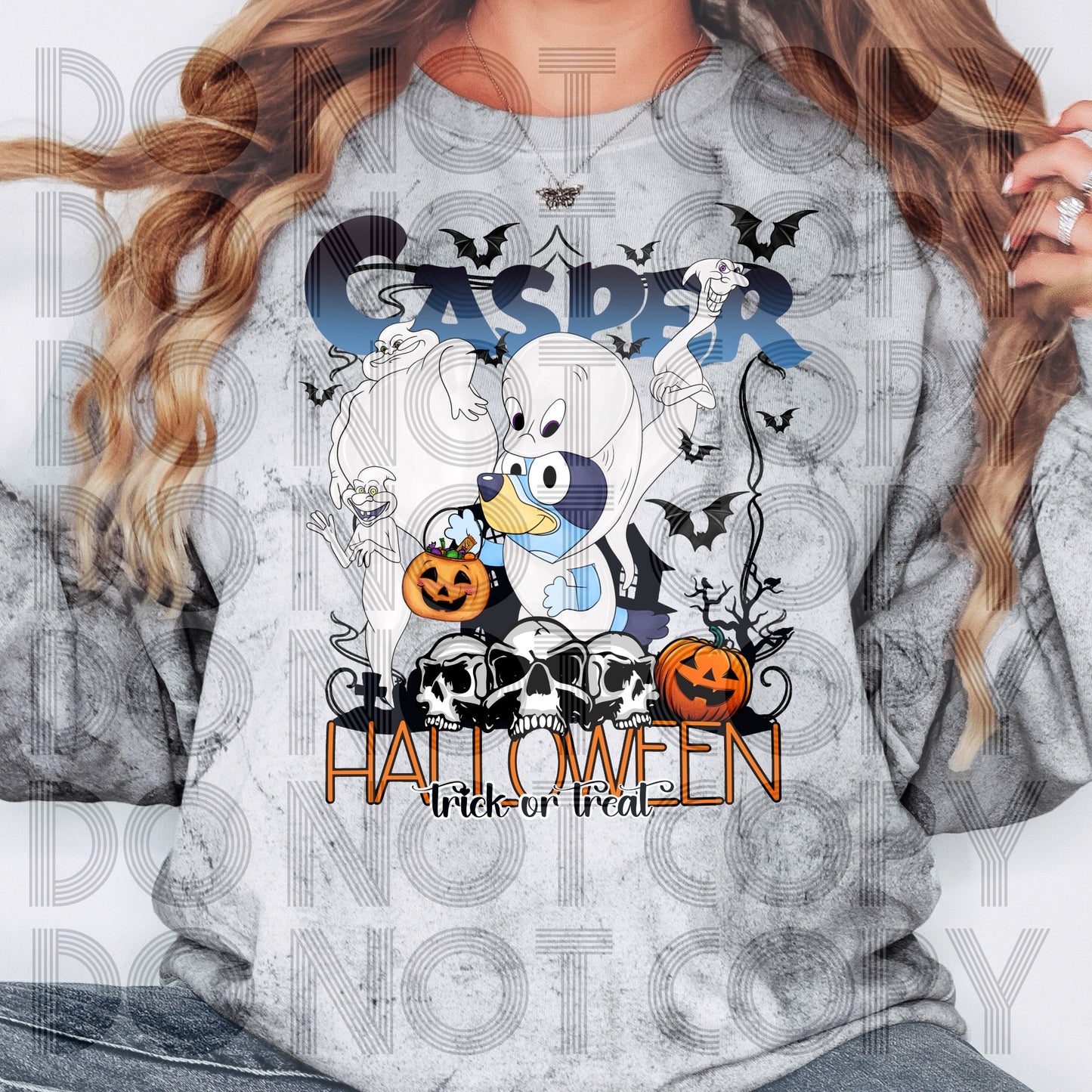 Casper Blue Heeler DTF Transfer