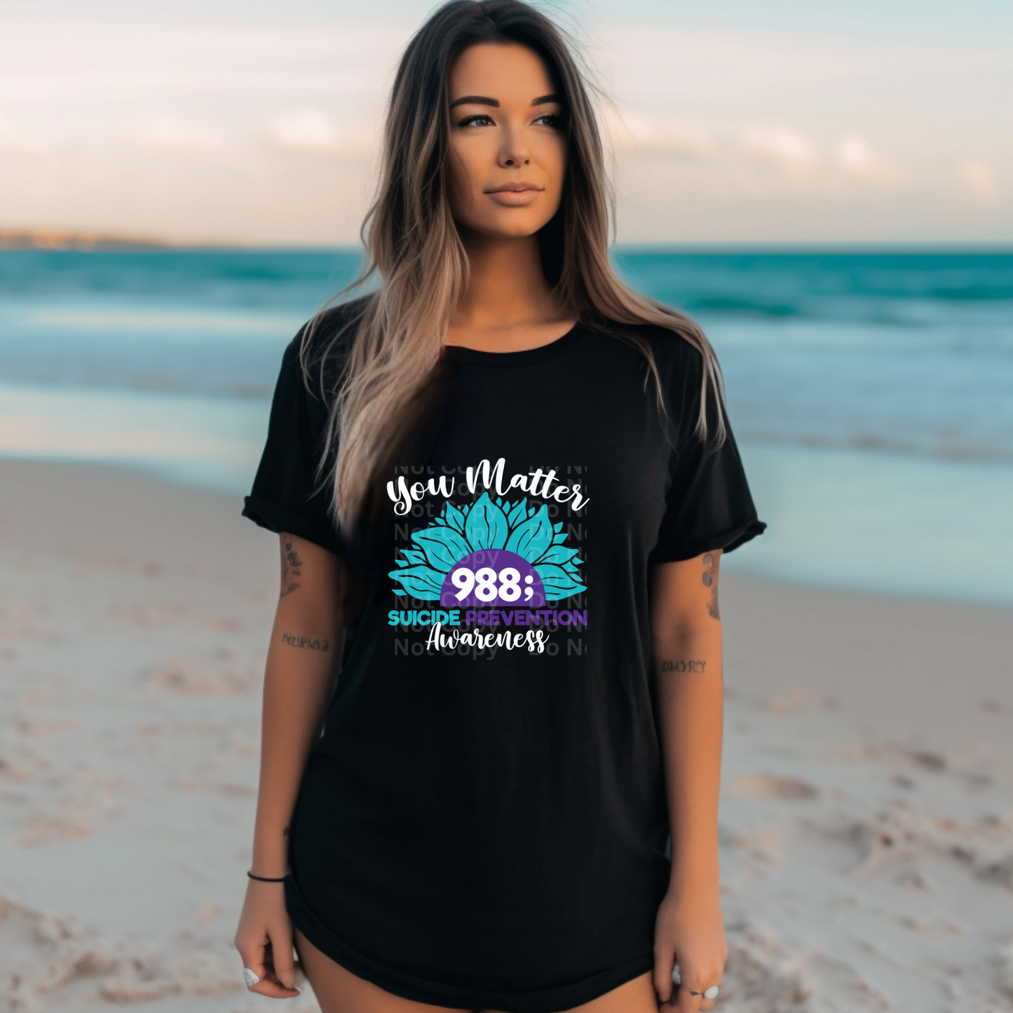 You Matter Sunflower DTF Transfer