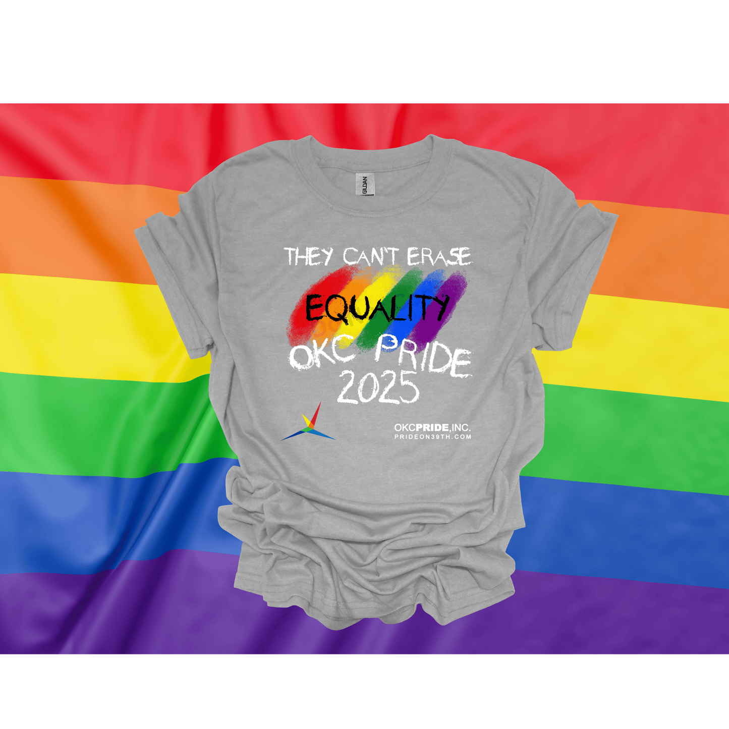 2025 OKC Pride T-Shirt- They Can’t Erase Equality