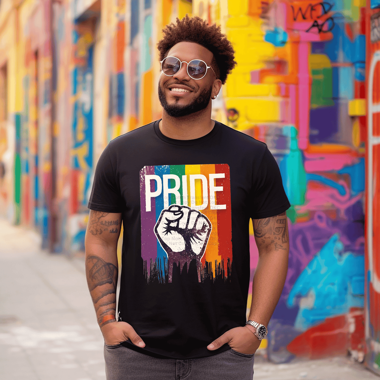 Pride- Fist Raised in The Air DTF Transfer