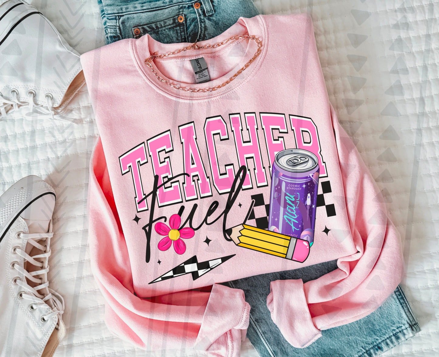 Teacher Fuel Alani Purple DTF Transfer