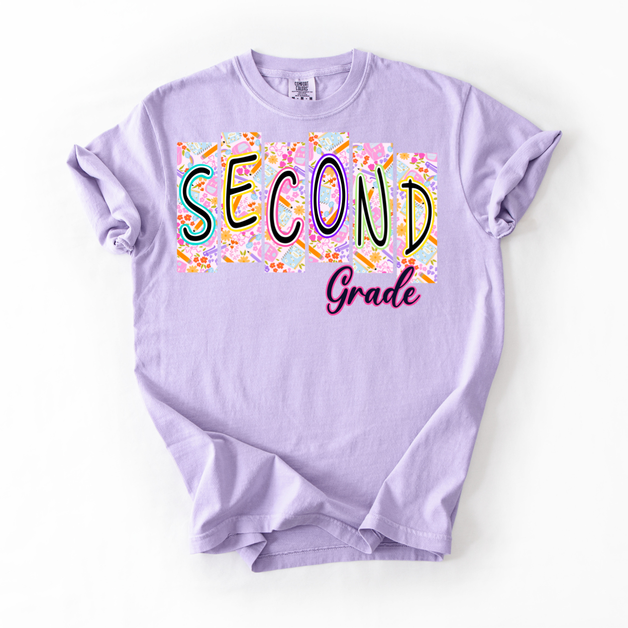 2nd Grade Floral DTF Transfer