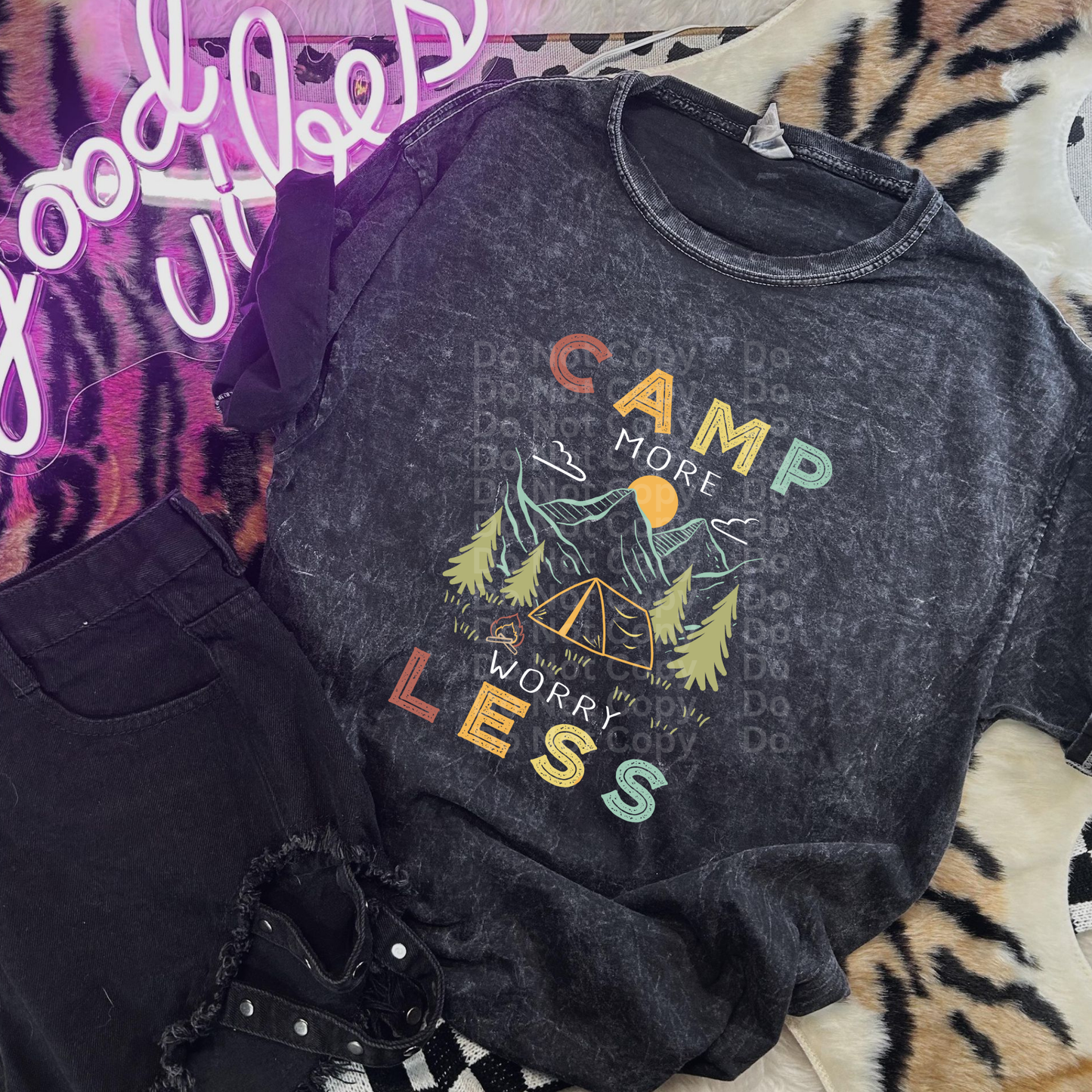 Camp More Worry Less DTF Transfer