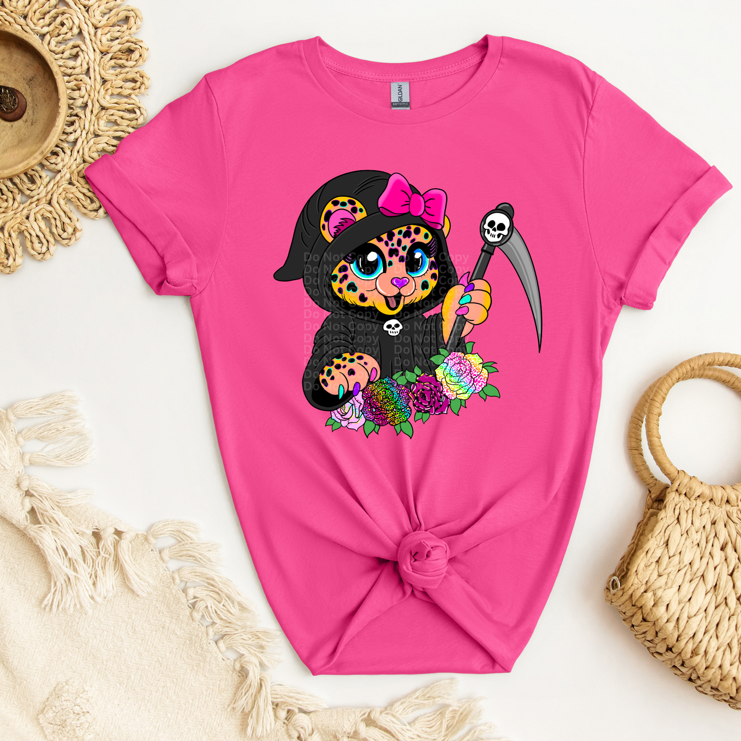 LF Leopard Reaper Orange DTF Transfer