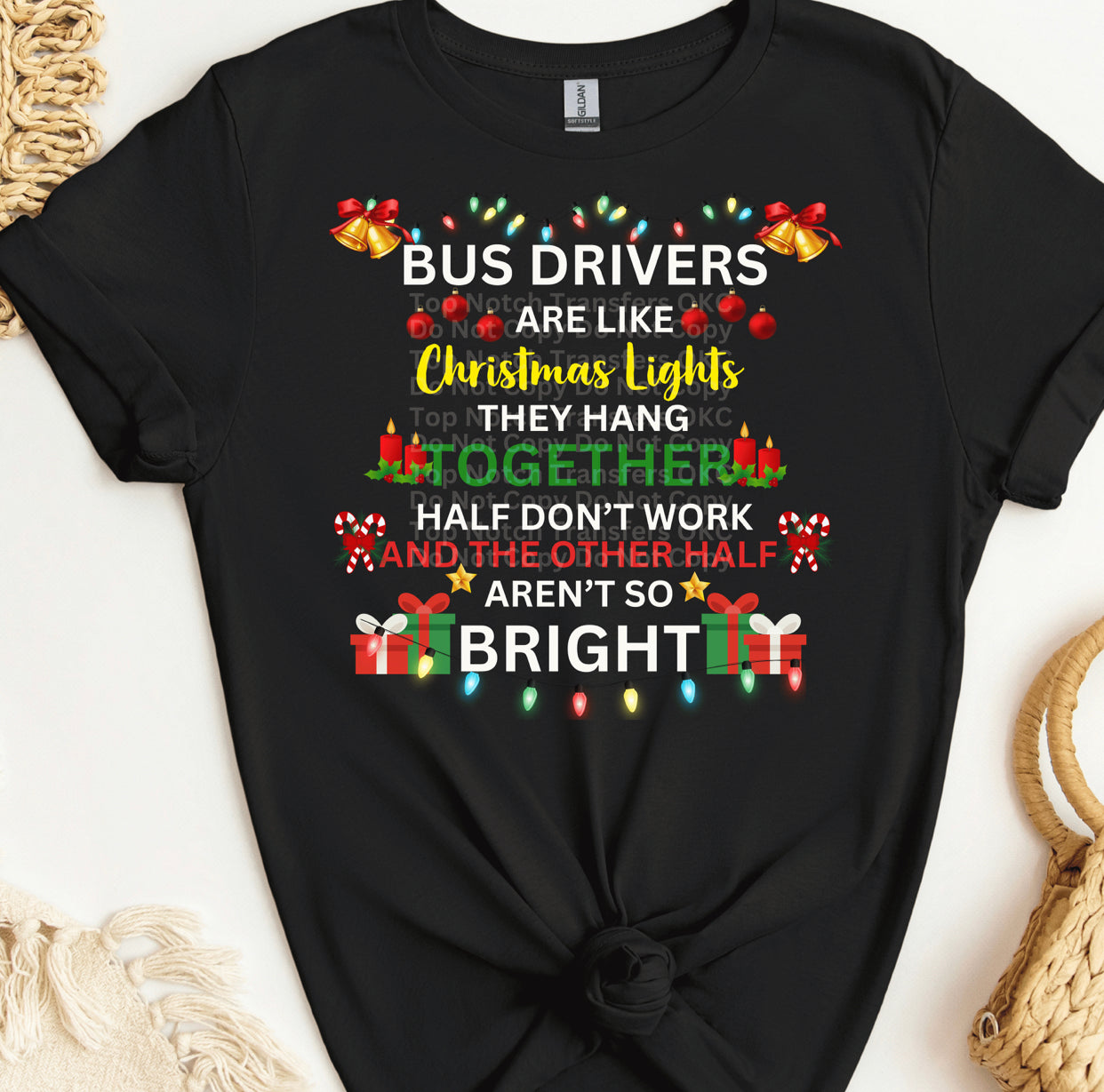 Bus Drivers funny Christmas DTF Transfer