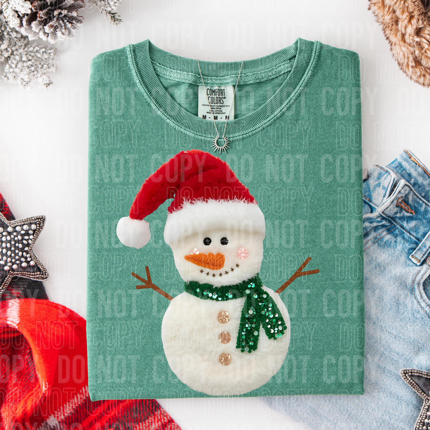 Yarn Snowman 2 DTF Transfer