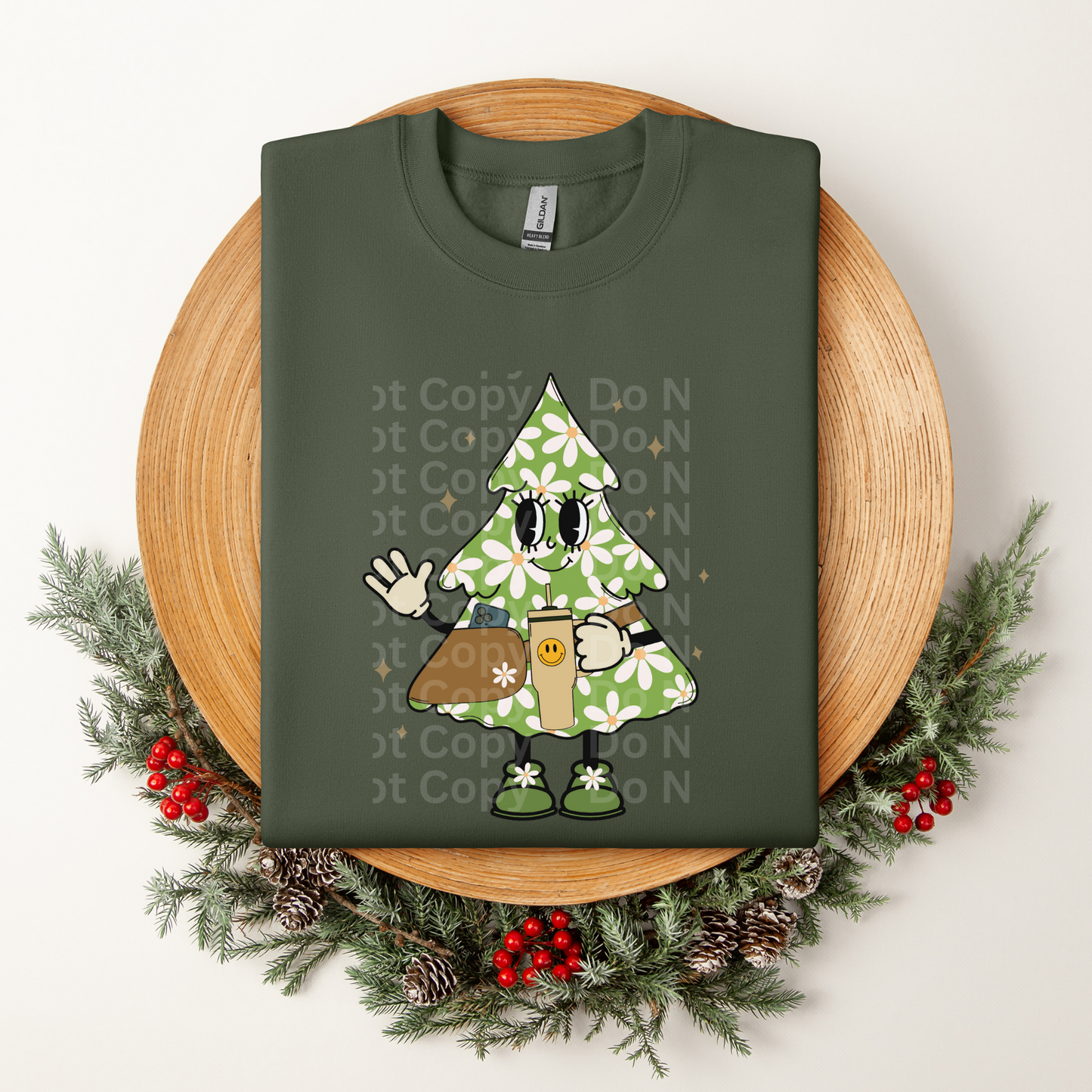 Bougie Tree Green DTF Transfer