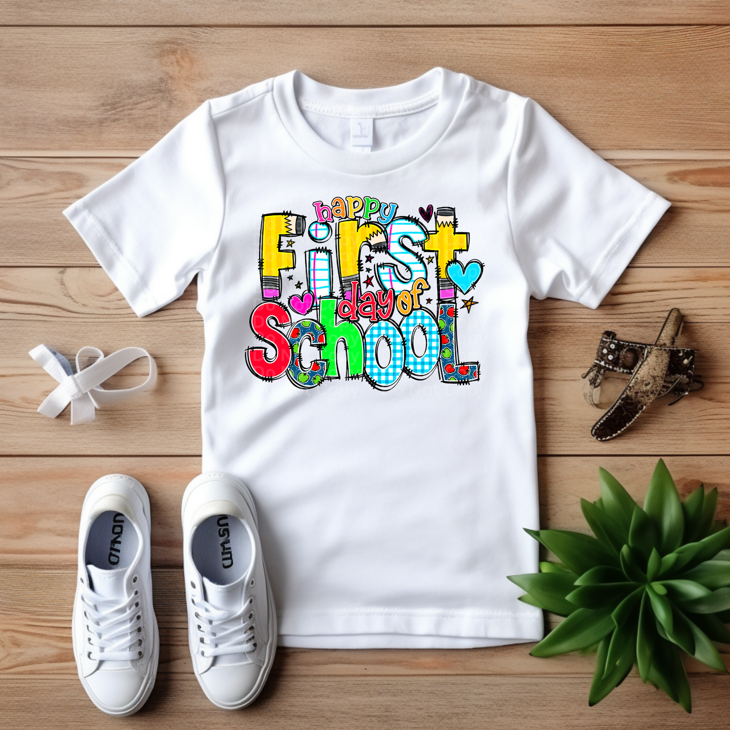 Happy First Day of School Vibrant DTF Transfer