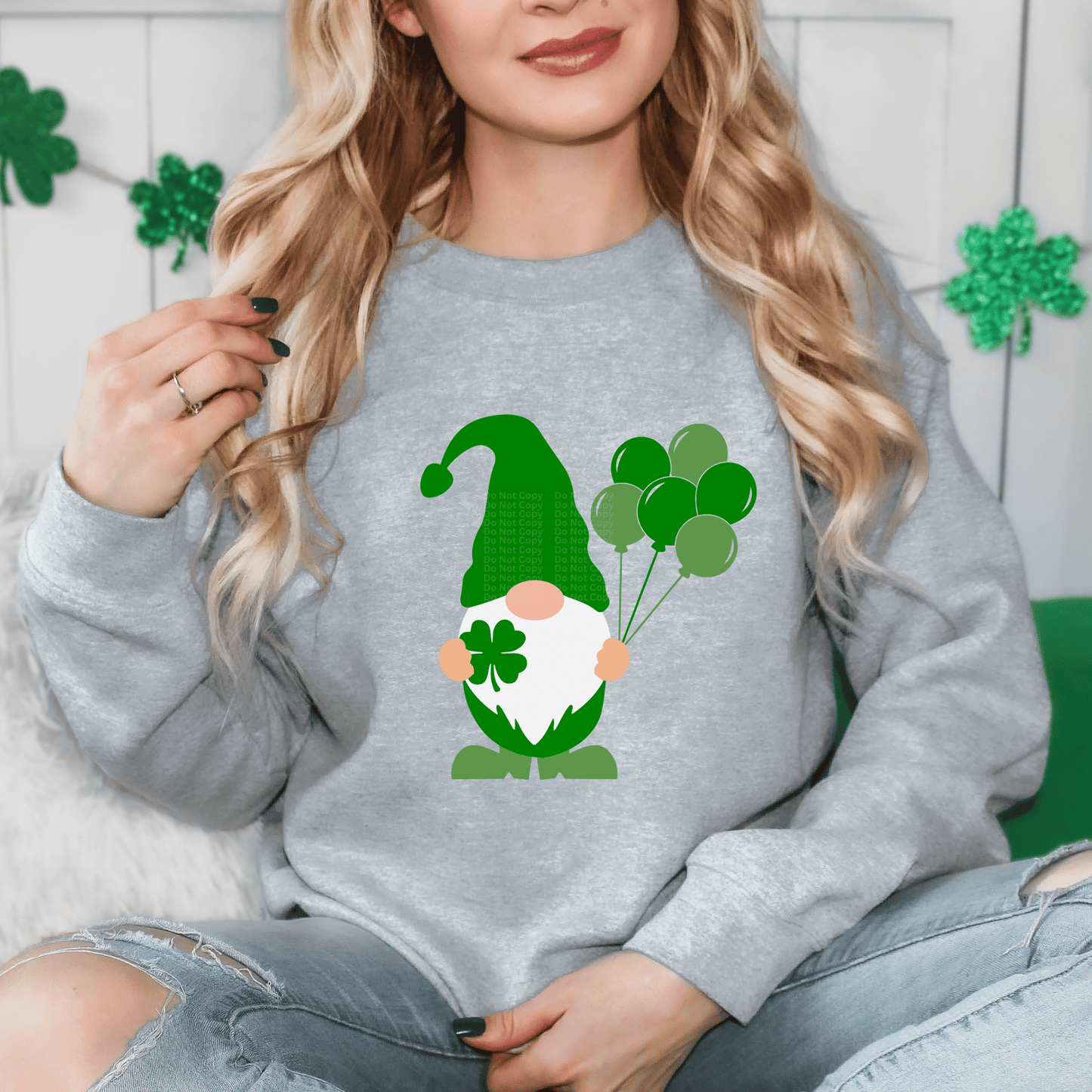 Shamrock Gnome DTF Transfer