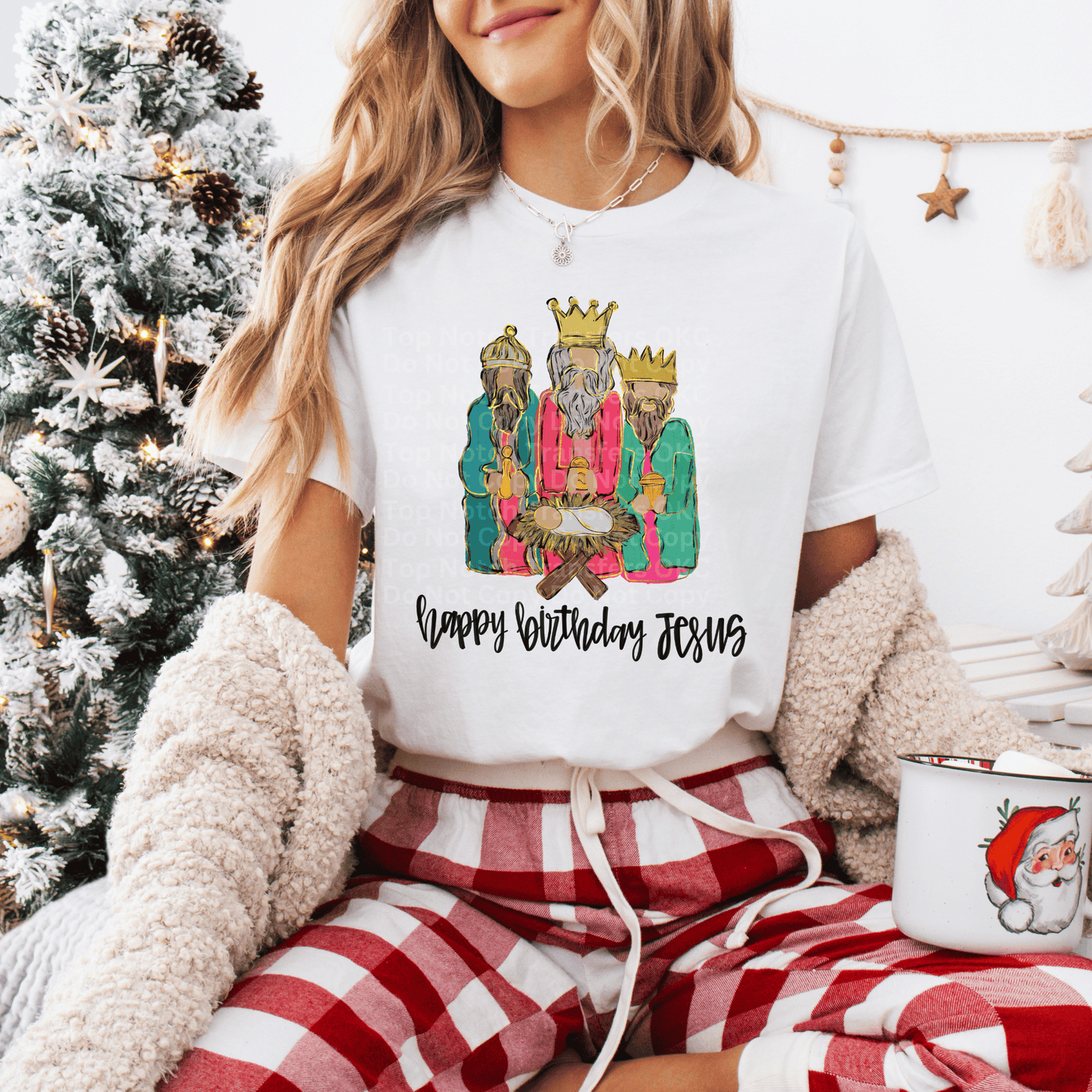 Happy Birthday Jesus - 3 Wise Men DTF Transfer