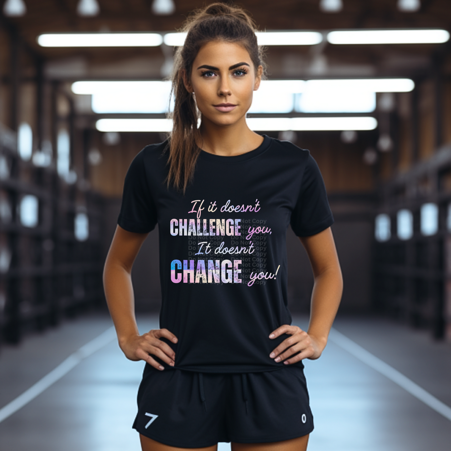 If It Doesn't Challenge You (Peach/Purple) DTF Transfer