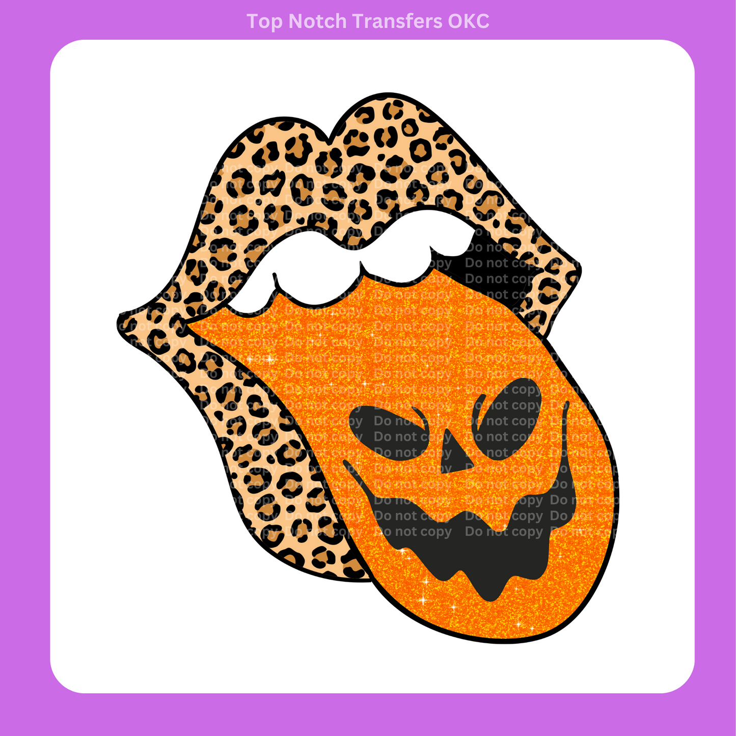 Pumpkin Lips DTF Transfer