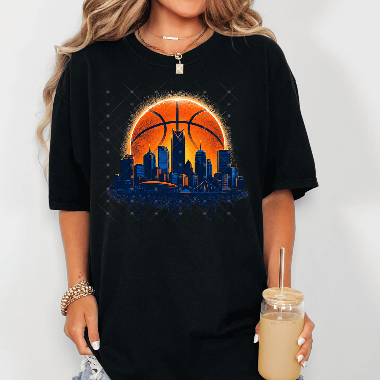 OKC Basketball Skyline DTF Transfer